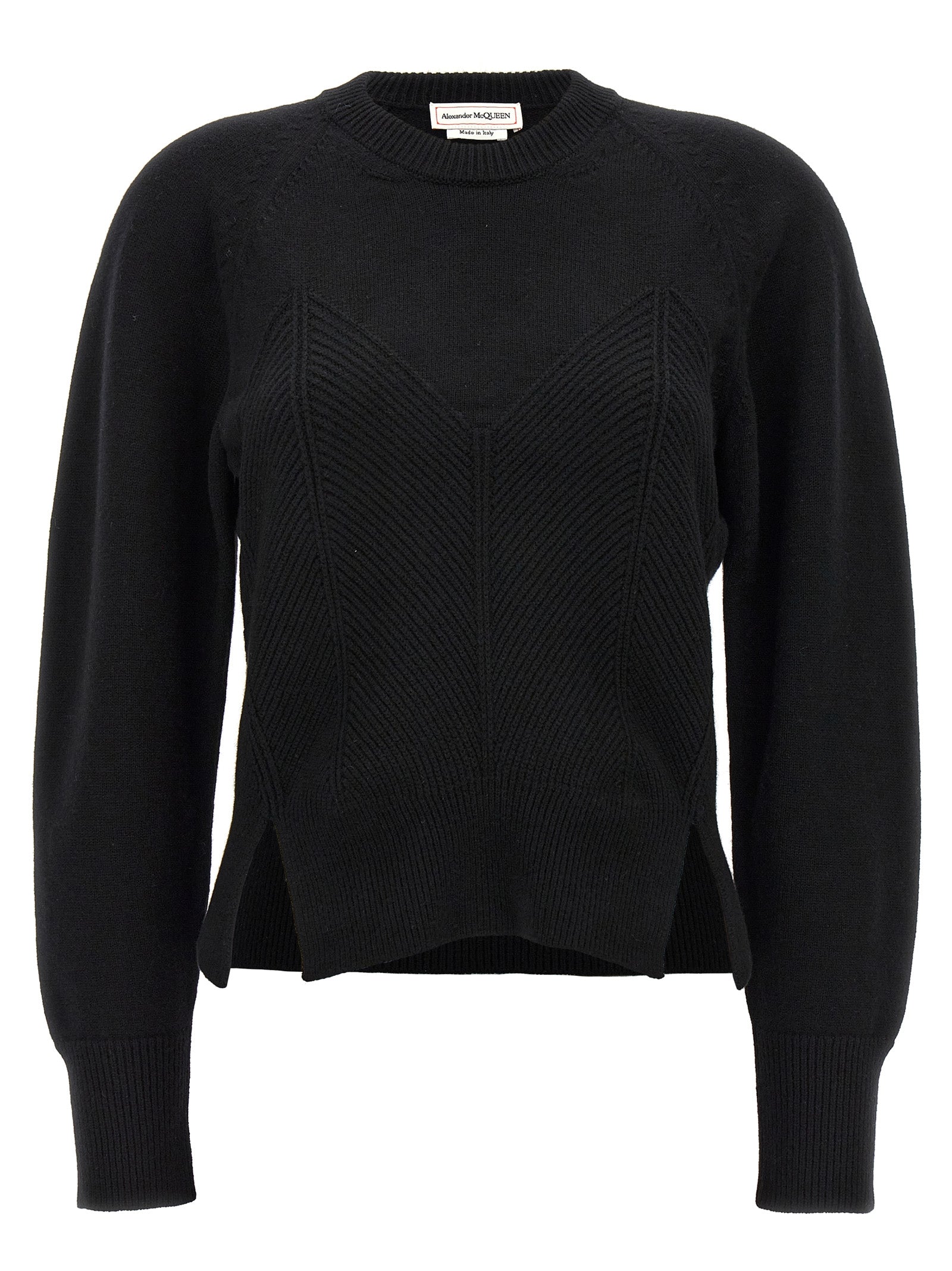 Mcqueen Women 'Chevron Corset' Sweater ALEXANDER MCQUEEN