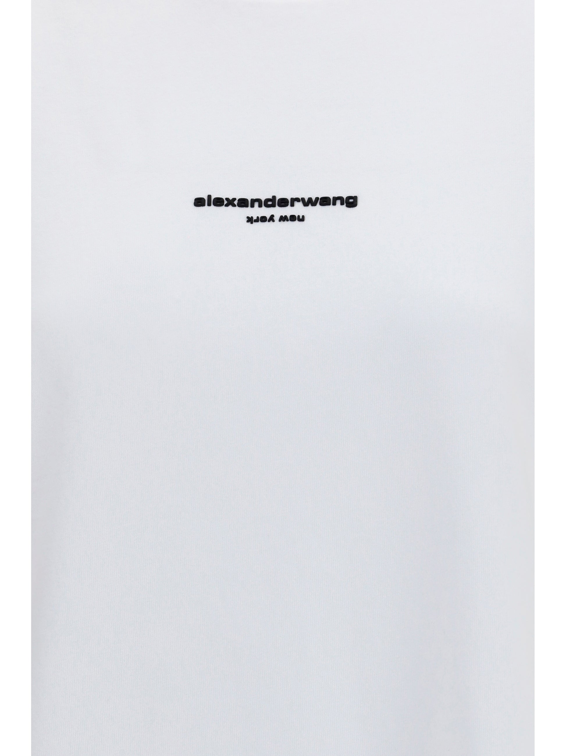 Alexander Wang Women Short-Sleeve T-Shirt With Central Logo Print ALEXANDER WANG