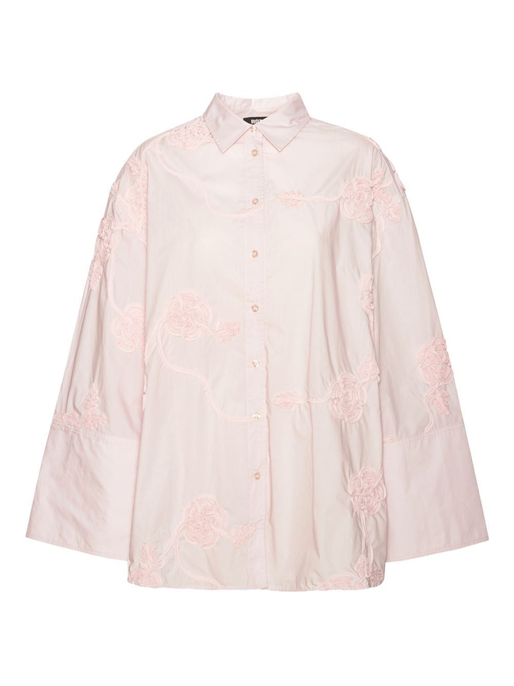 Rotate Women Light Pink Oversized Floral Shirt ROTATE