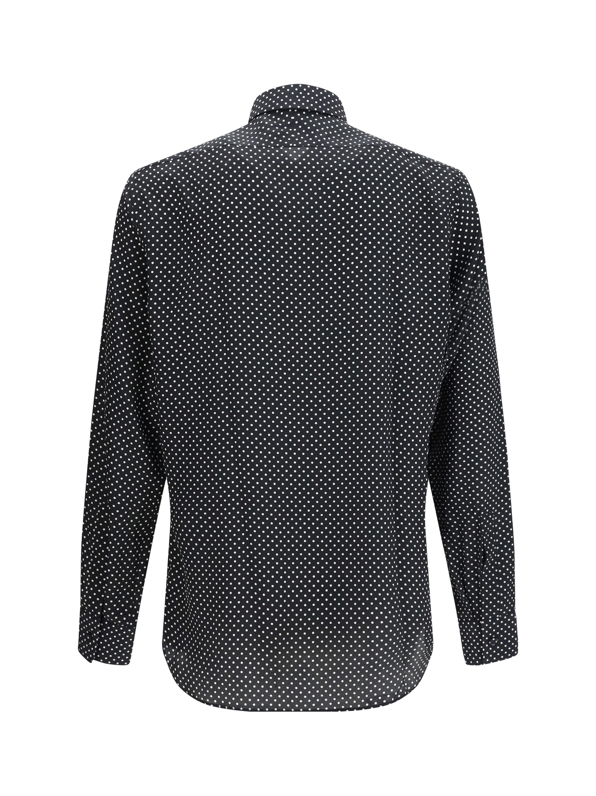Tom Ford Men Crepe De Chine Polka Dot Shirt TOM FORD