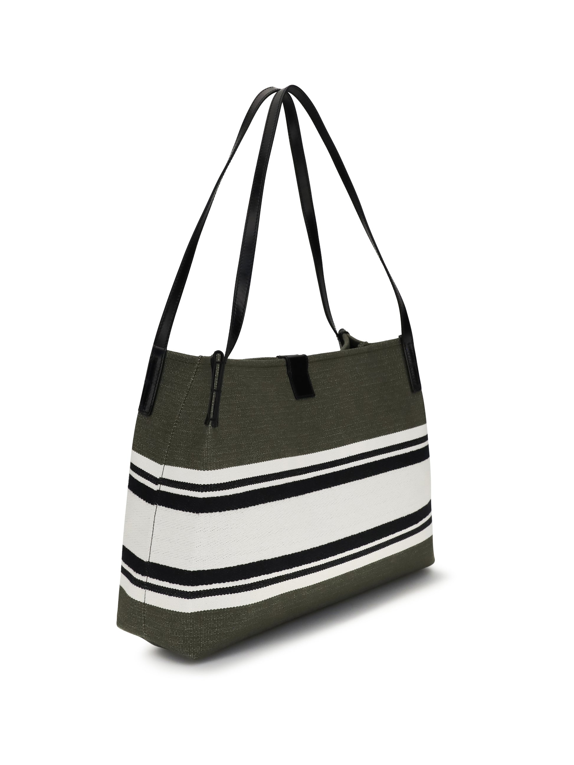 Balmain Women Medium Canvas And Leather Release Tote BALMAIN