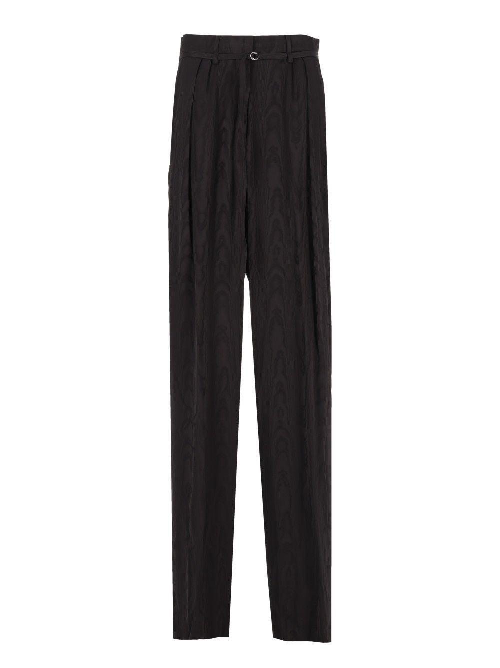 Dries Van Noten Women High-Waisted Trousers Moiré Motif DRIES VAN NOTEN
