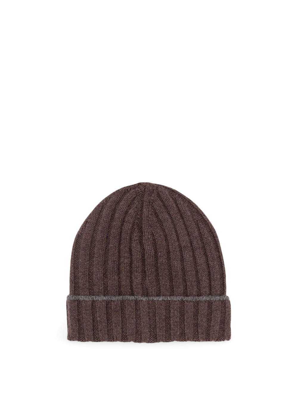 Brunello Cucinelli Men Cashmere Rib Knit Beanie BRUNELLO CUCINELLI