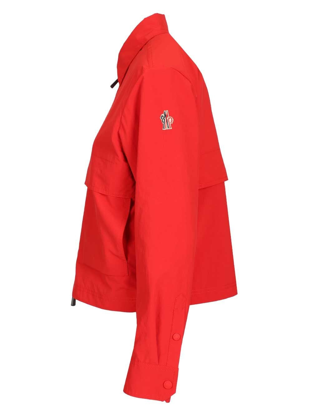 Moncler Grenoble Women Canvas Overshirt With Embroidered Logo MONCLER GRENOBLE