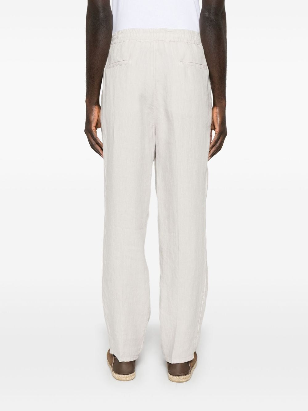 Brunello Cucinelli Men Garment-Dyed Pants With Drawstring And Double Pleats BRUNELLO CUCINELLI