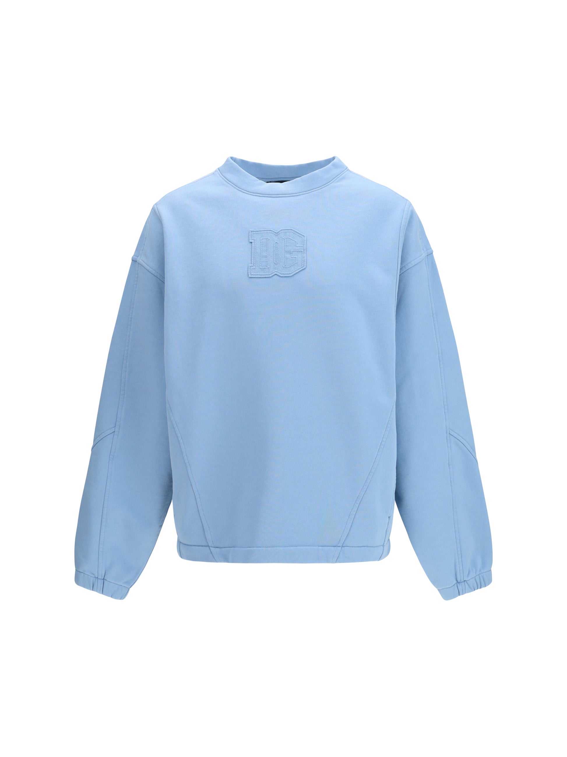 Dolce & Gabbana Men Cotton Crewneck Sweatshirt With Logo DOLCE & GABBANA