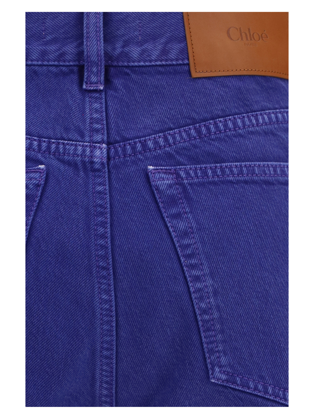 Chloé Women Cotton Denim Pants CHLOE
