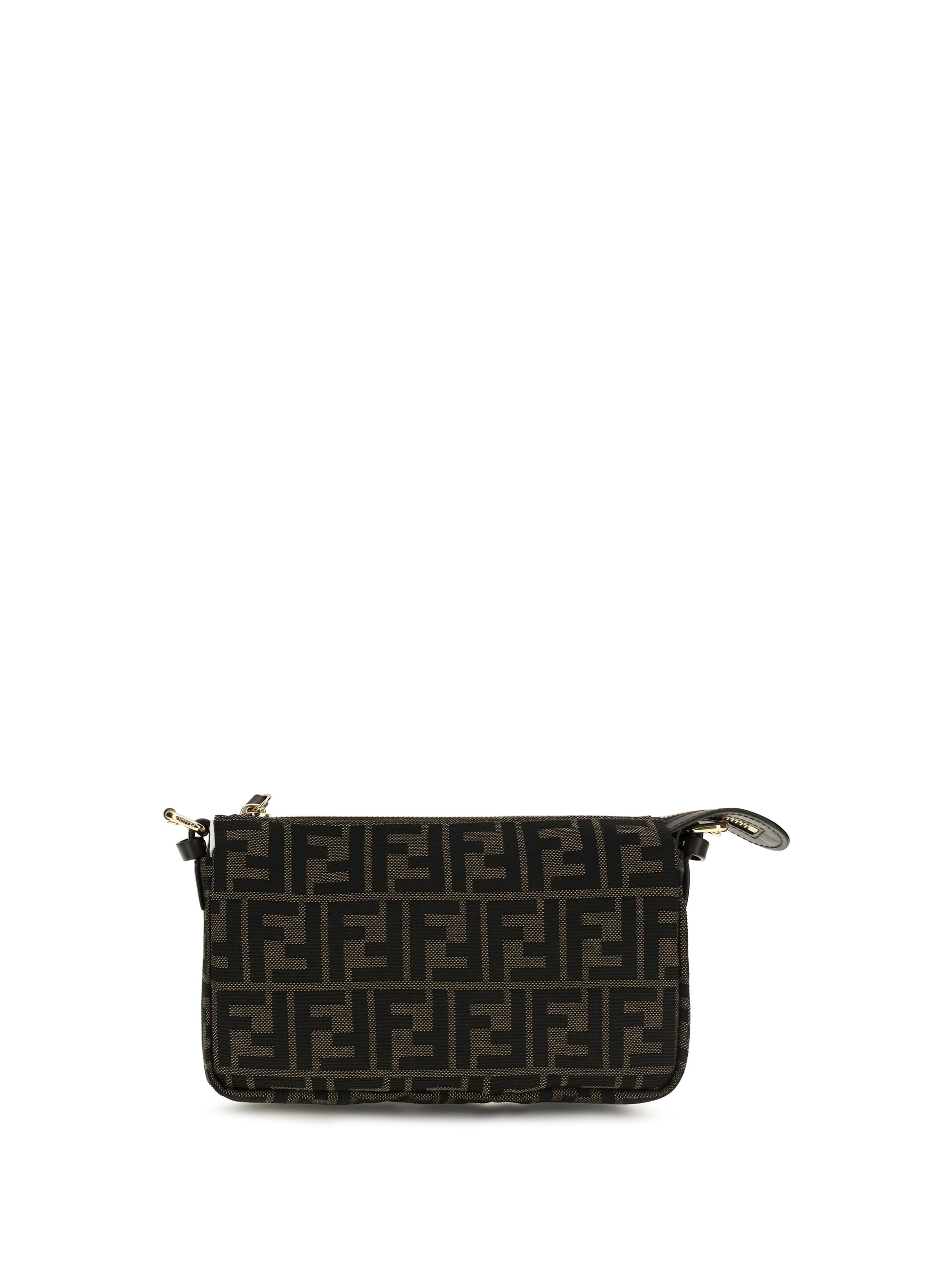 Fendi Women All-Over Monogram Jacquard Shoulder Bag FENDI