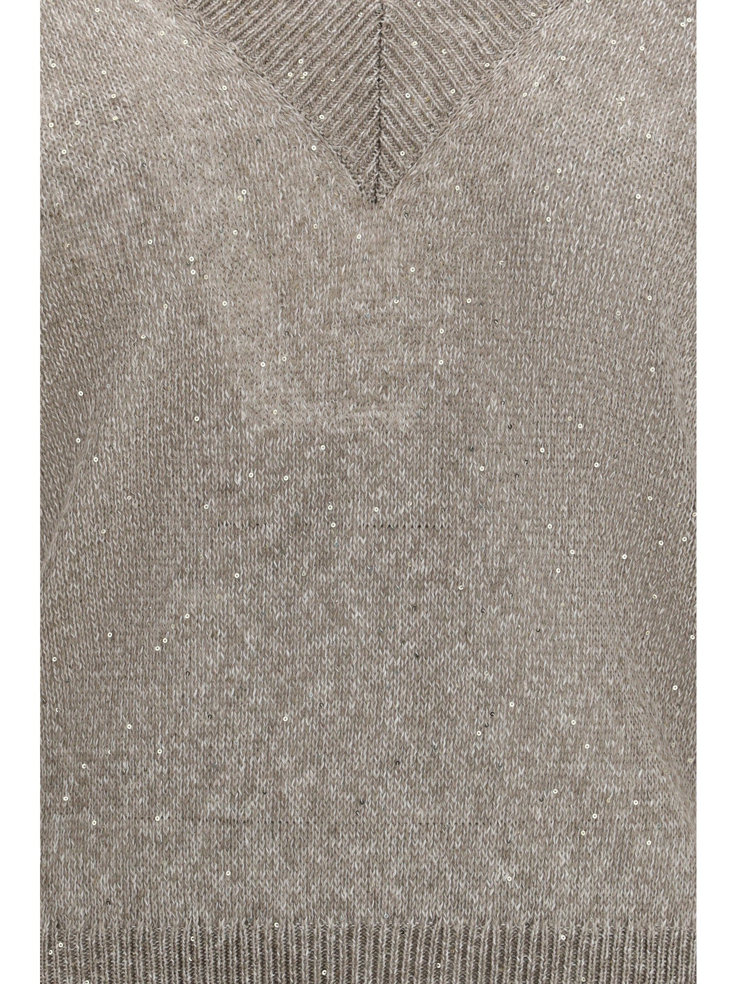 Brunello Cucinelli Women Sparkling Linen Sweater BRUNELLO CUCINELLI