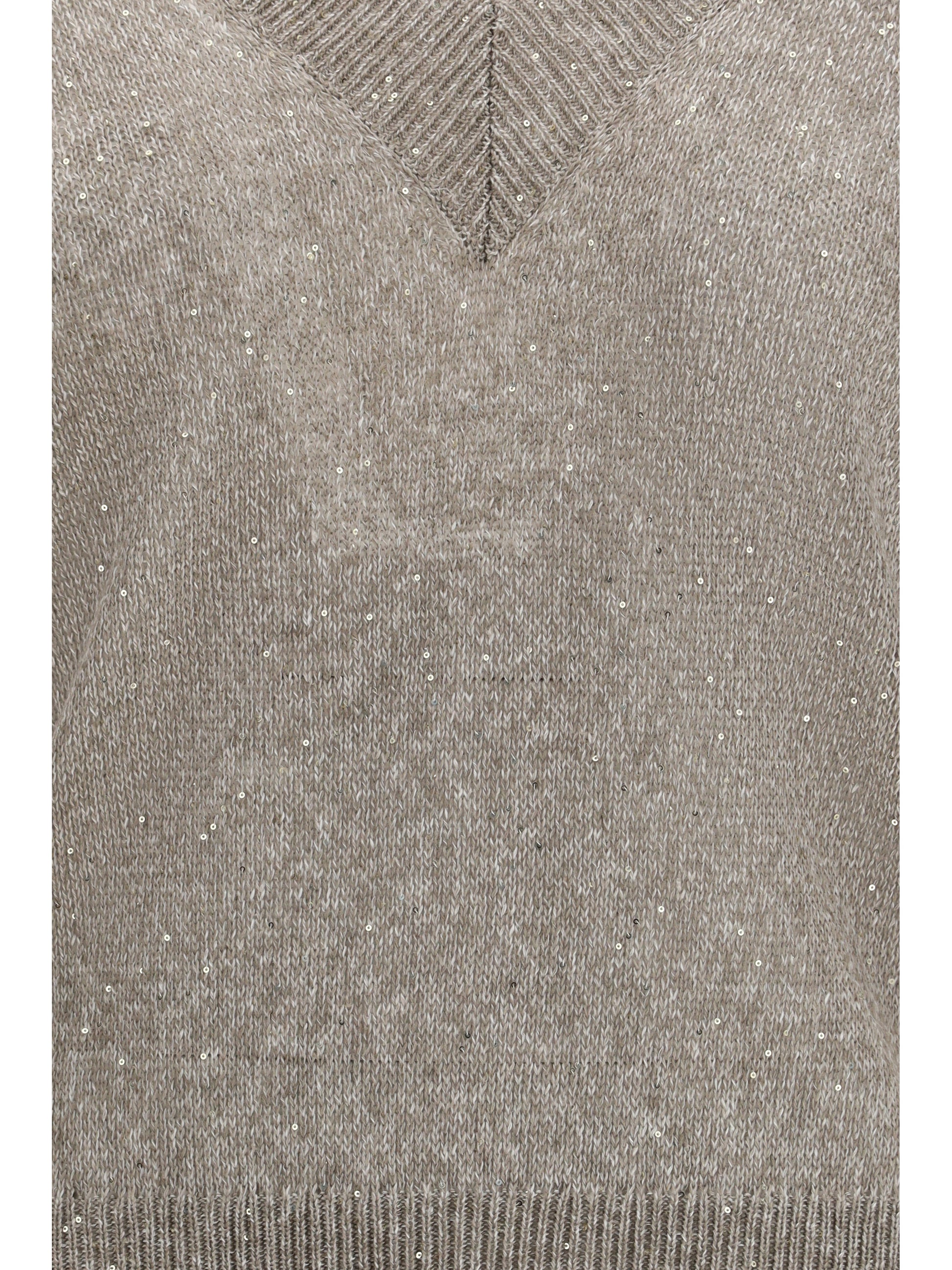 Brunello Cucinelli Women Sparkling Linen Sweater BRUNELLO CUCINELLI