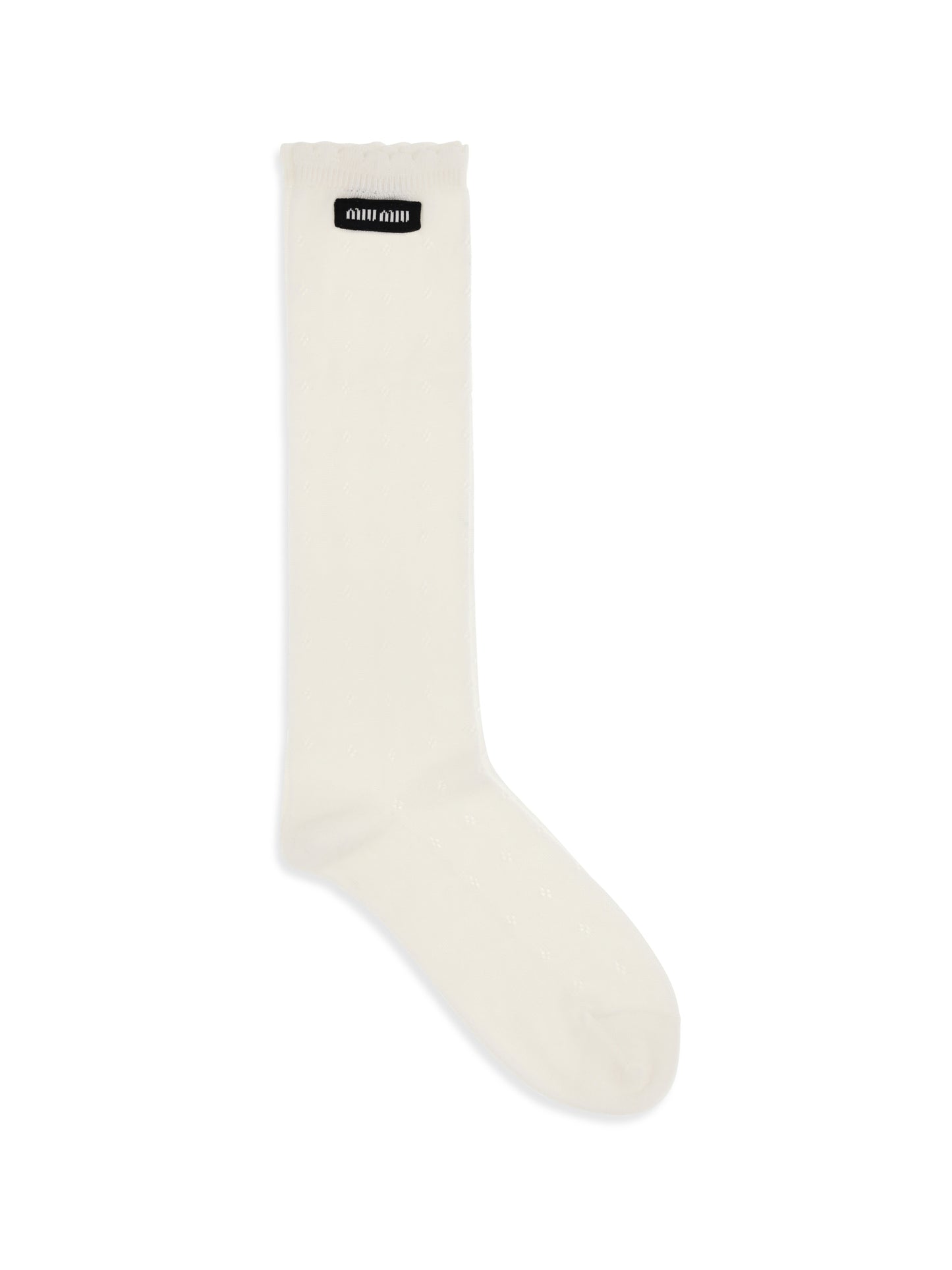 Miu Miu Women Cotton Pointelle Socks MIU MIU