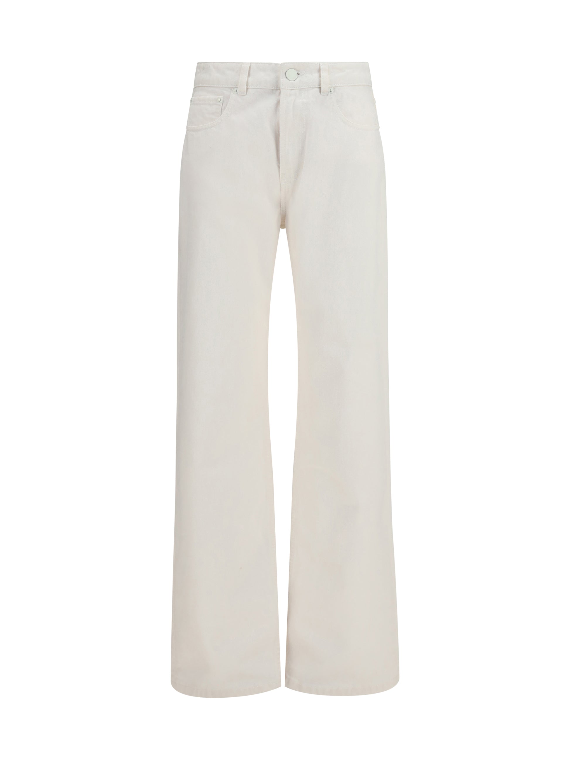 Ami Paris Women High-Rise Straight-Leg Jeans In Cotton AMI PARIS