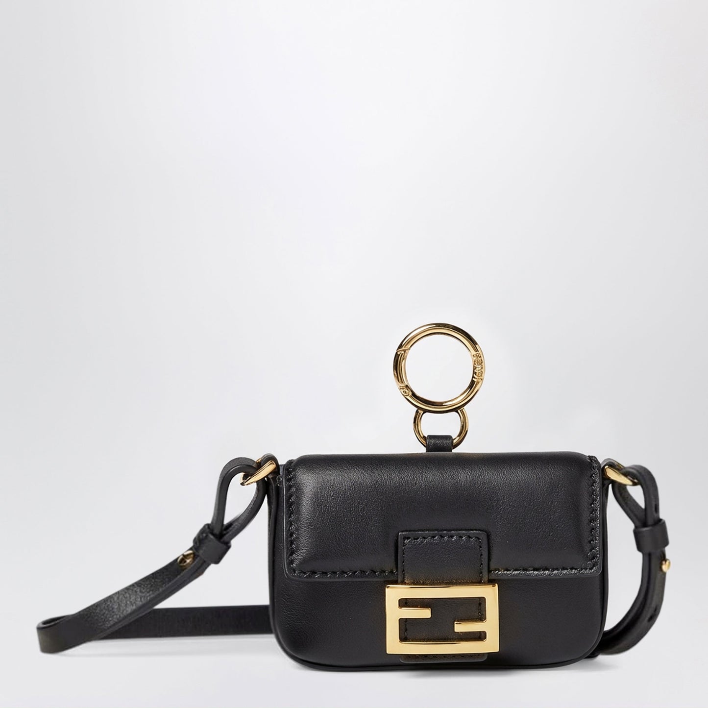 Fendi Nano Baguette Charm Black Women FENDI