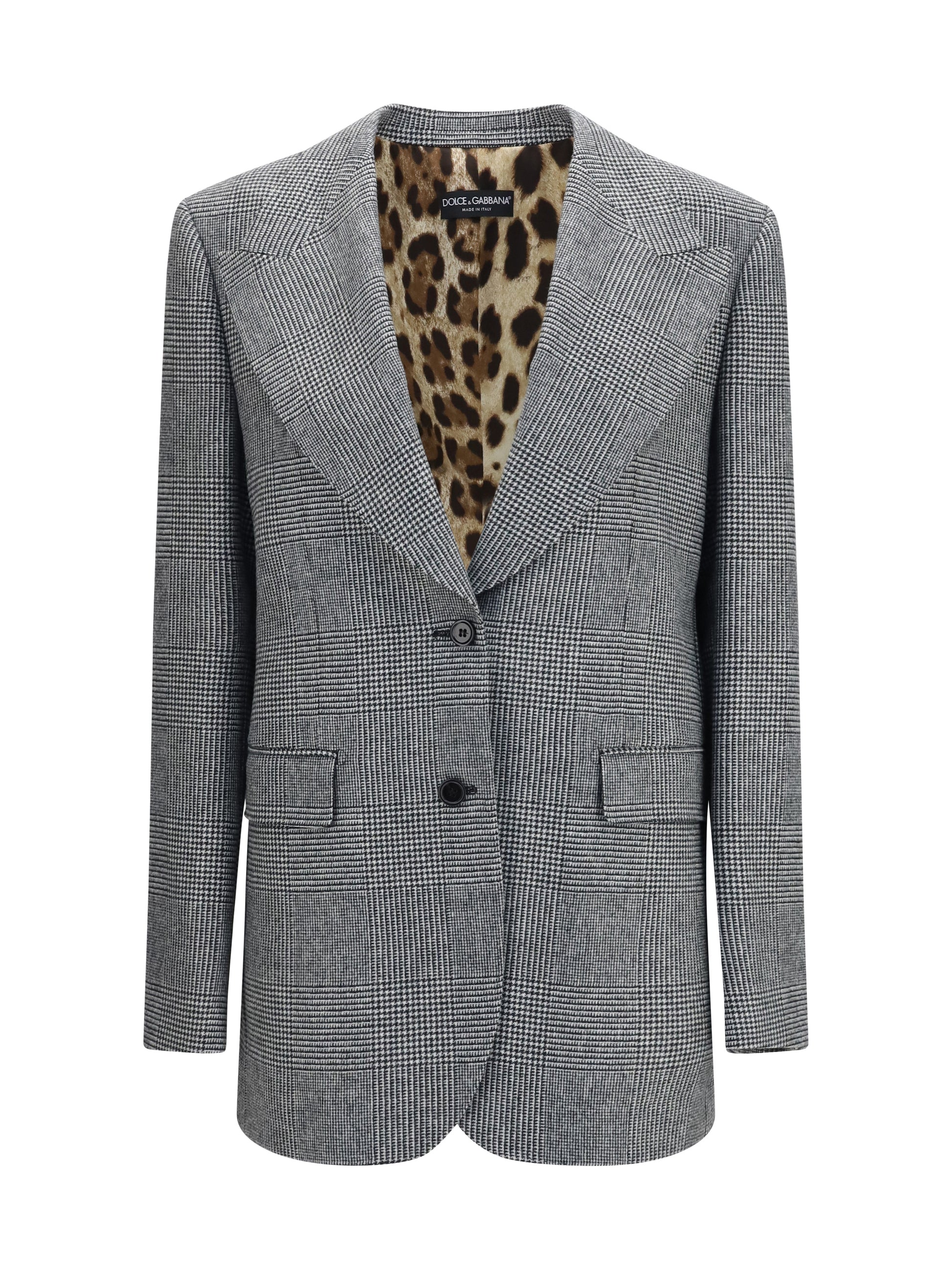 Dolce & Gabbana Women Prince Of Wales Single Breasted Blazer DOLCE & GABBANA