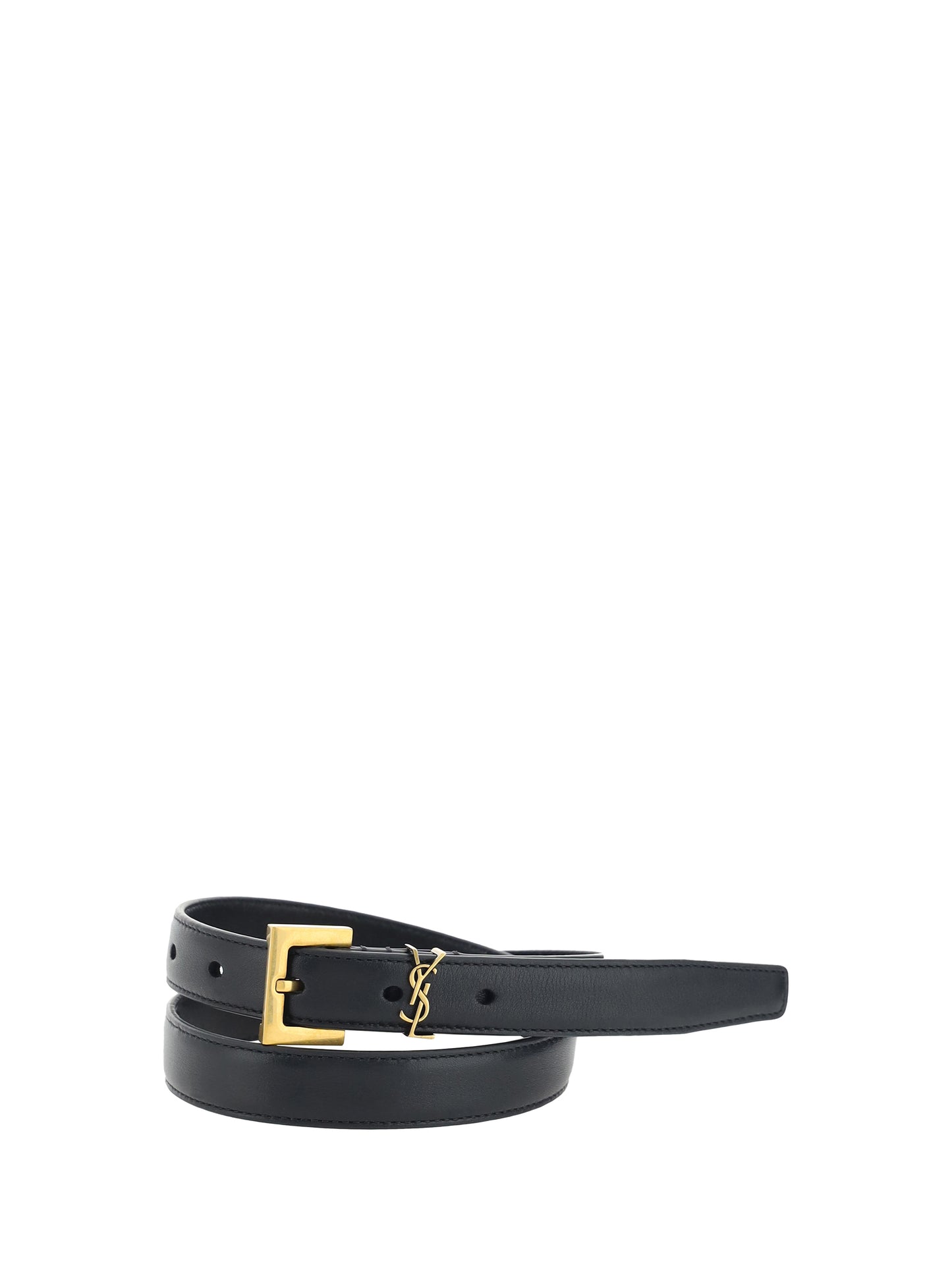 Saint Laurent Women Cassandre Slim Belt SAINT LAURENT