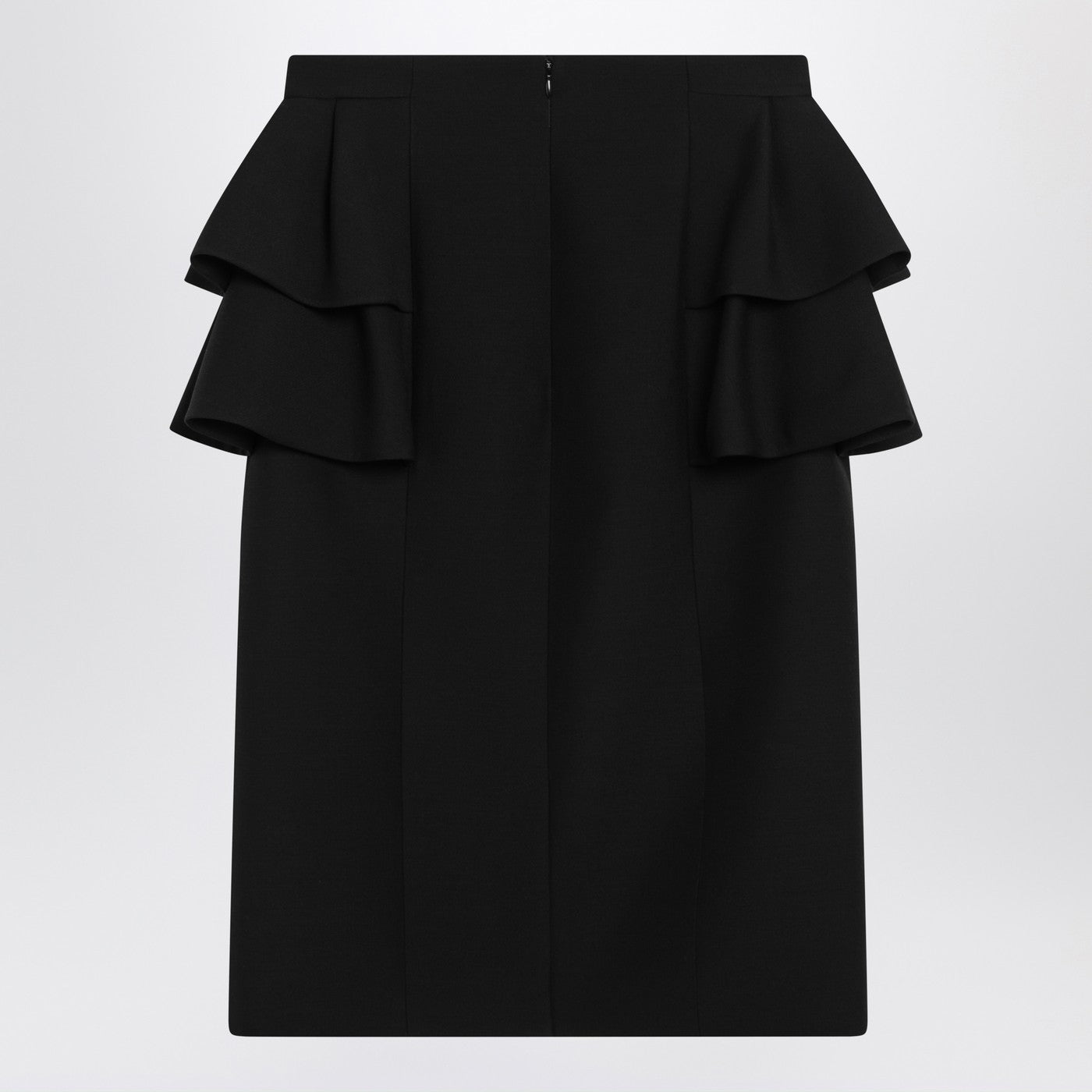 Valentino Black Skirt With Ruffles On The Sides Women VALENTINO