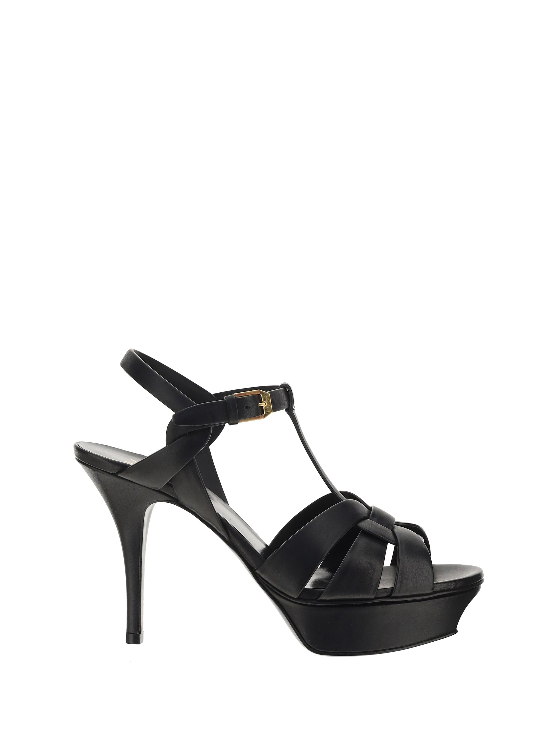 Saint Laurent Women Leather Platform Sandals SAINT LAURENT