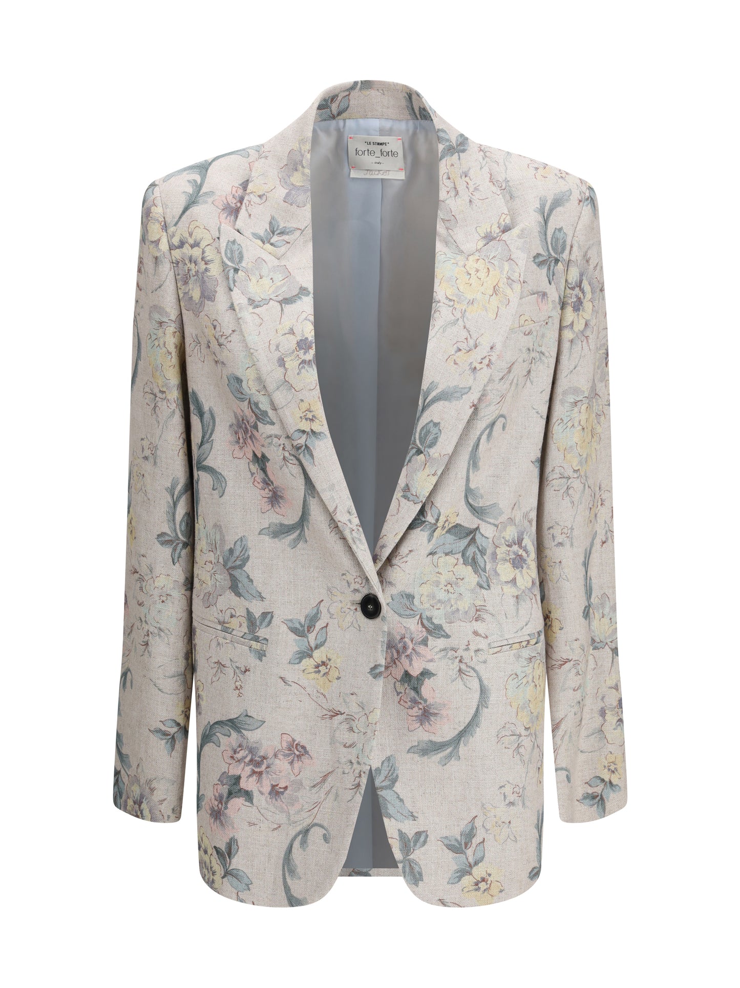Forte_Forte Women Peonia My Love Motif Hopsack Linen-Blend Jacket FORTE FORTE