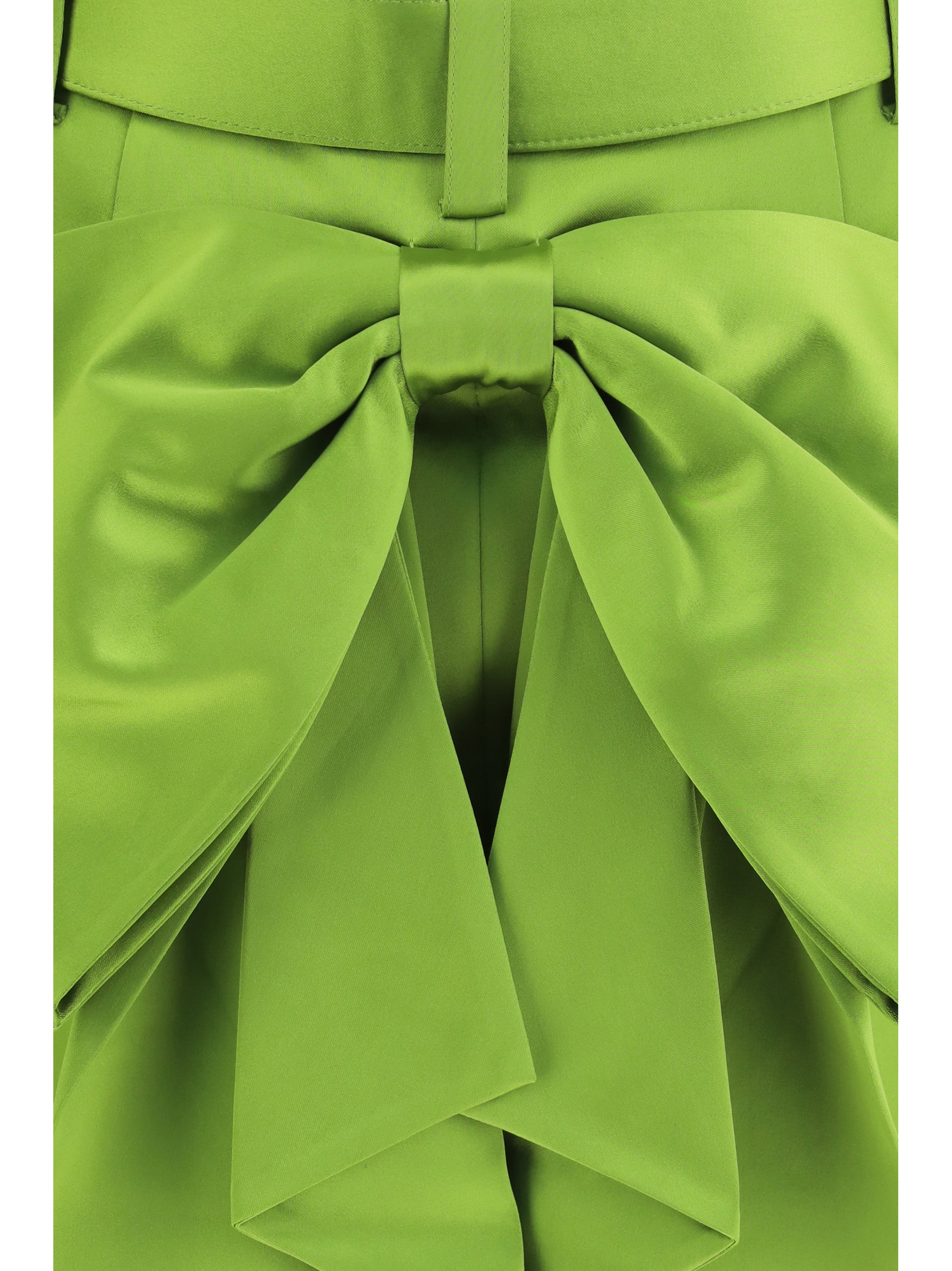 Self-Portrait Women Satin Bow Mini Skirt SELF-PORTRAIT