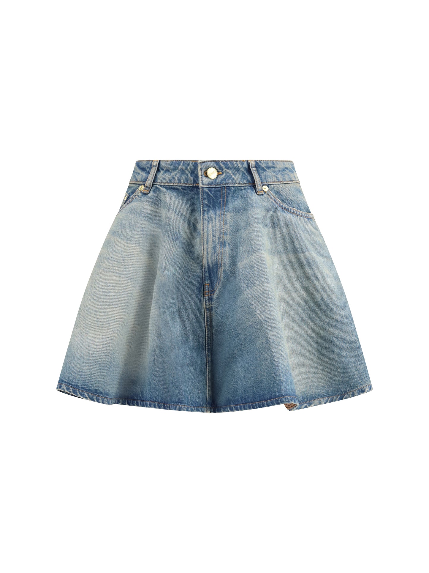 Ganni Women Denim Miniskirt GANNI