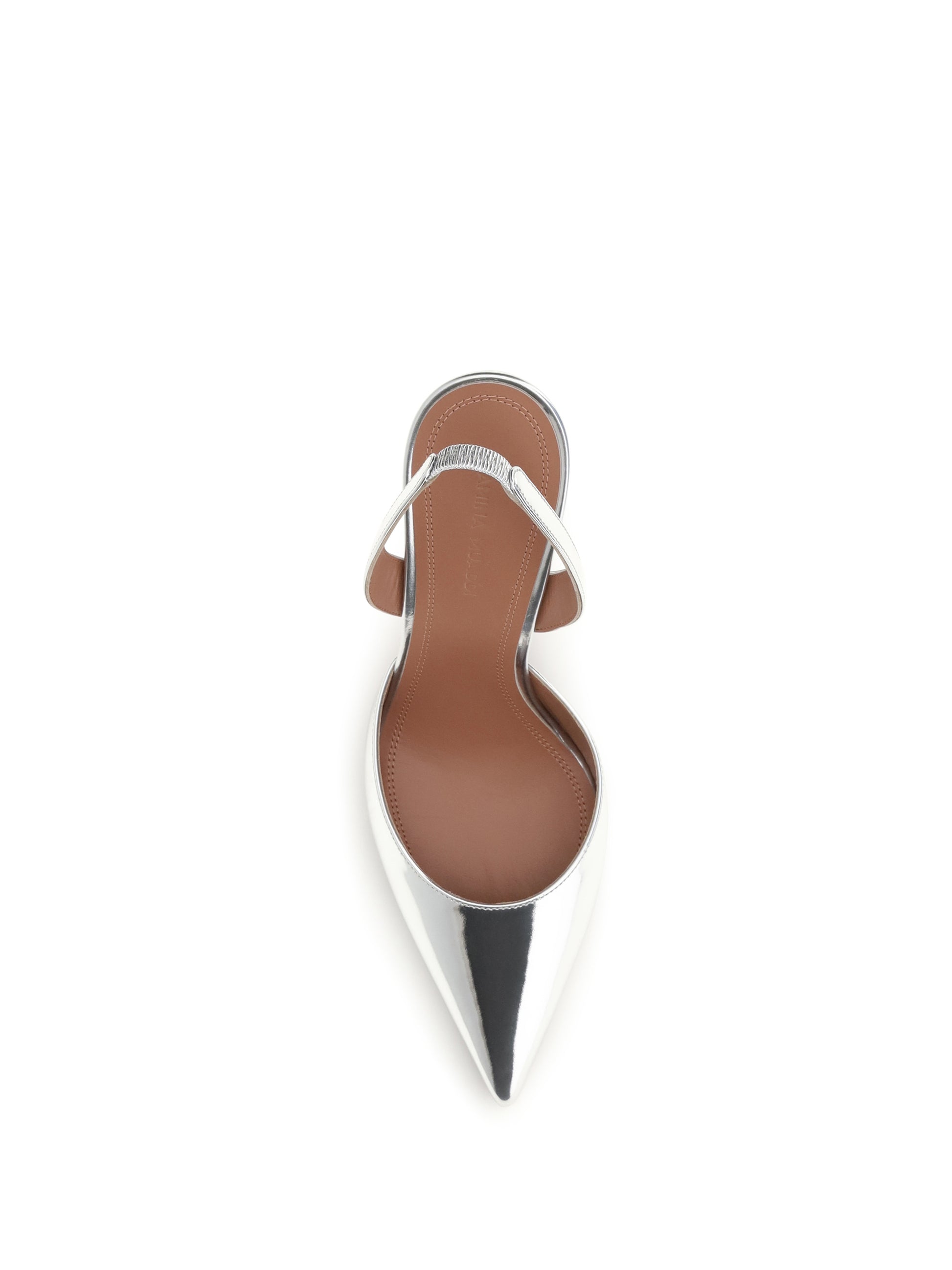 Amina Muaddi Women Holli Mirror-Finish Slingback Pumps AMINA MUADDI