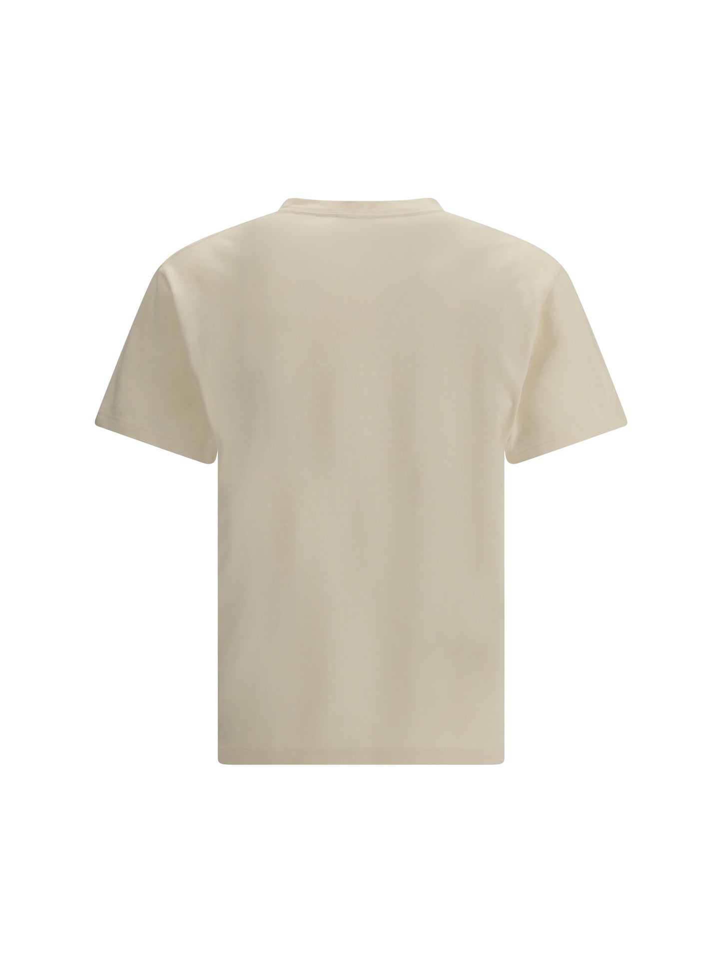 Alexander Mcqueen Men Cotton T-Shirt With A Flocked Logo Printed ALEXANDER MCQUEEN