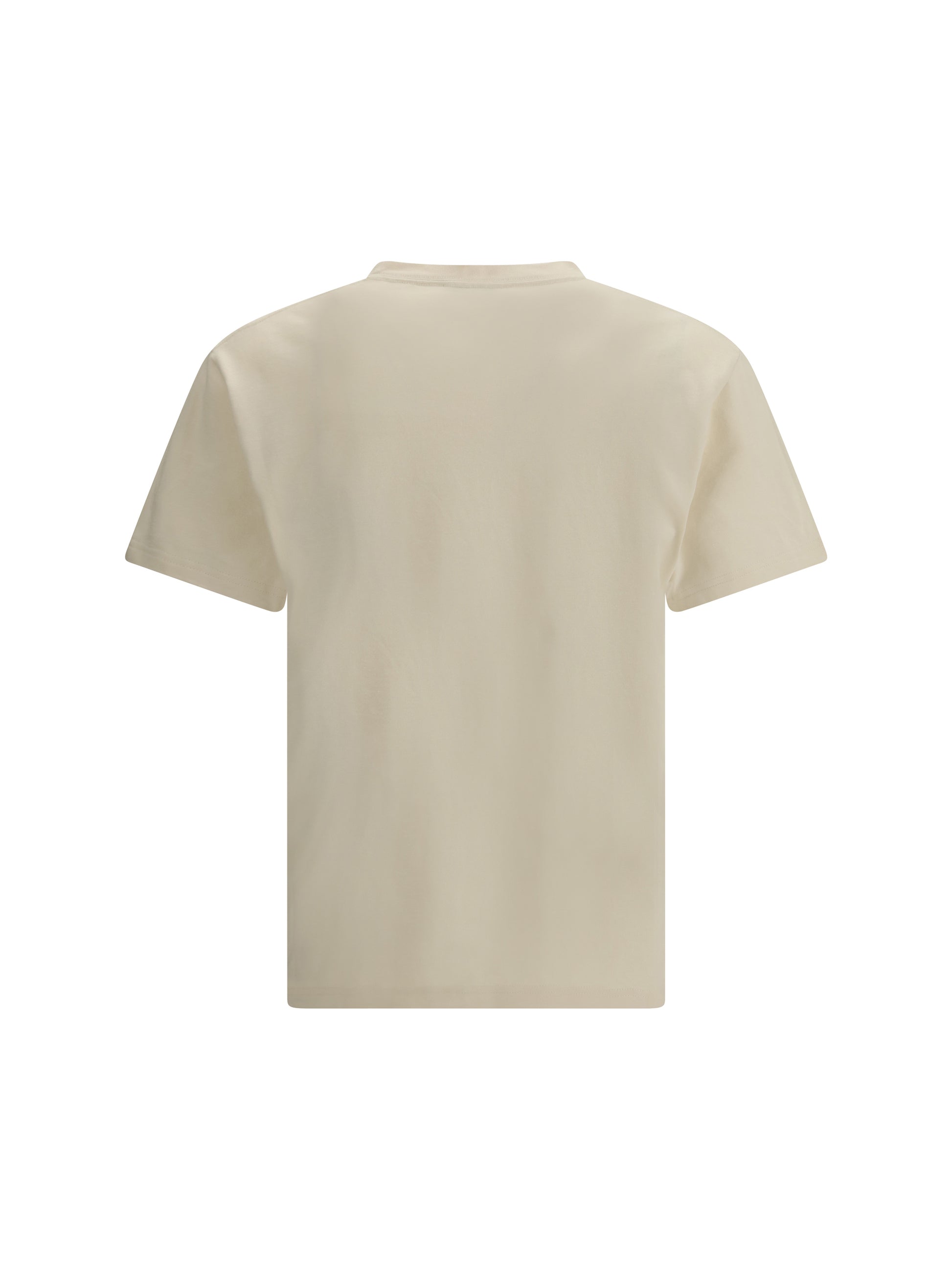 Alexander Mcqueen Men Cotton T-Shirt With A Flocked Logo Printed ALEXANDER MCQUEEN