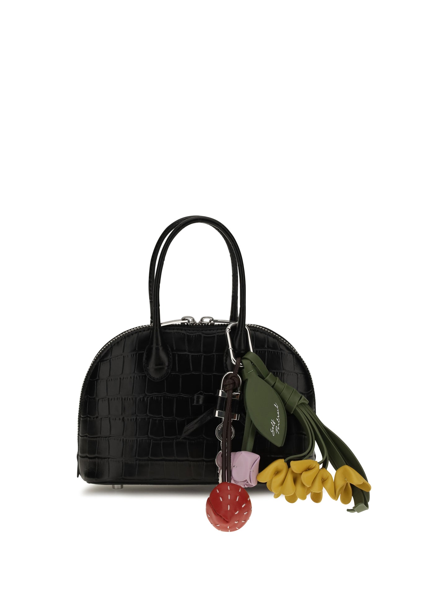 Self-Portrait Women Toast Crocodile-Effect Leather Handbag SELF-PORTRAIT