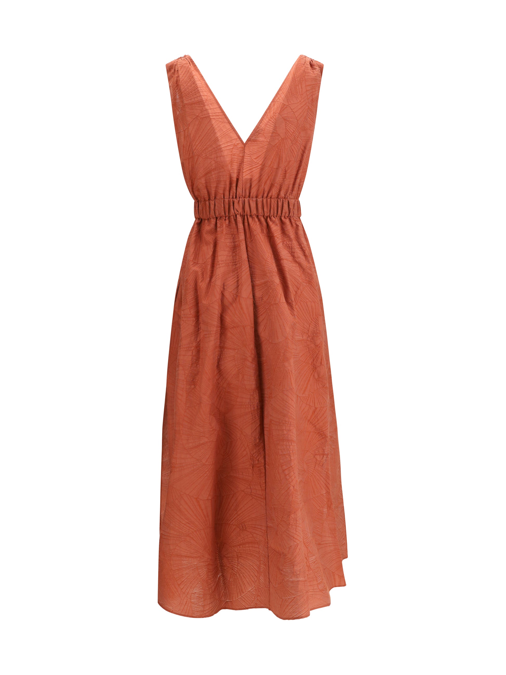 Brunello Cucinelli Women Midi Dress With Floral Motif BRUNELLO CUCINELLI
