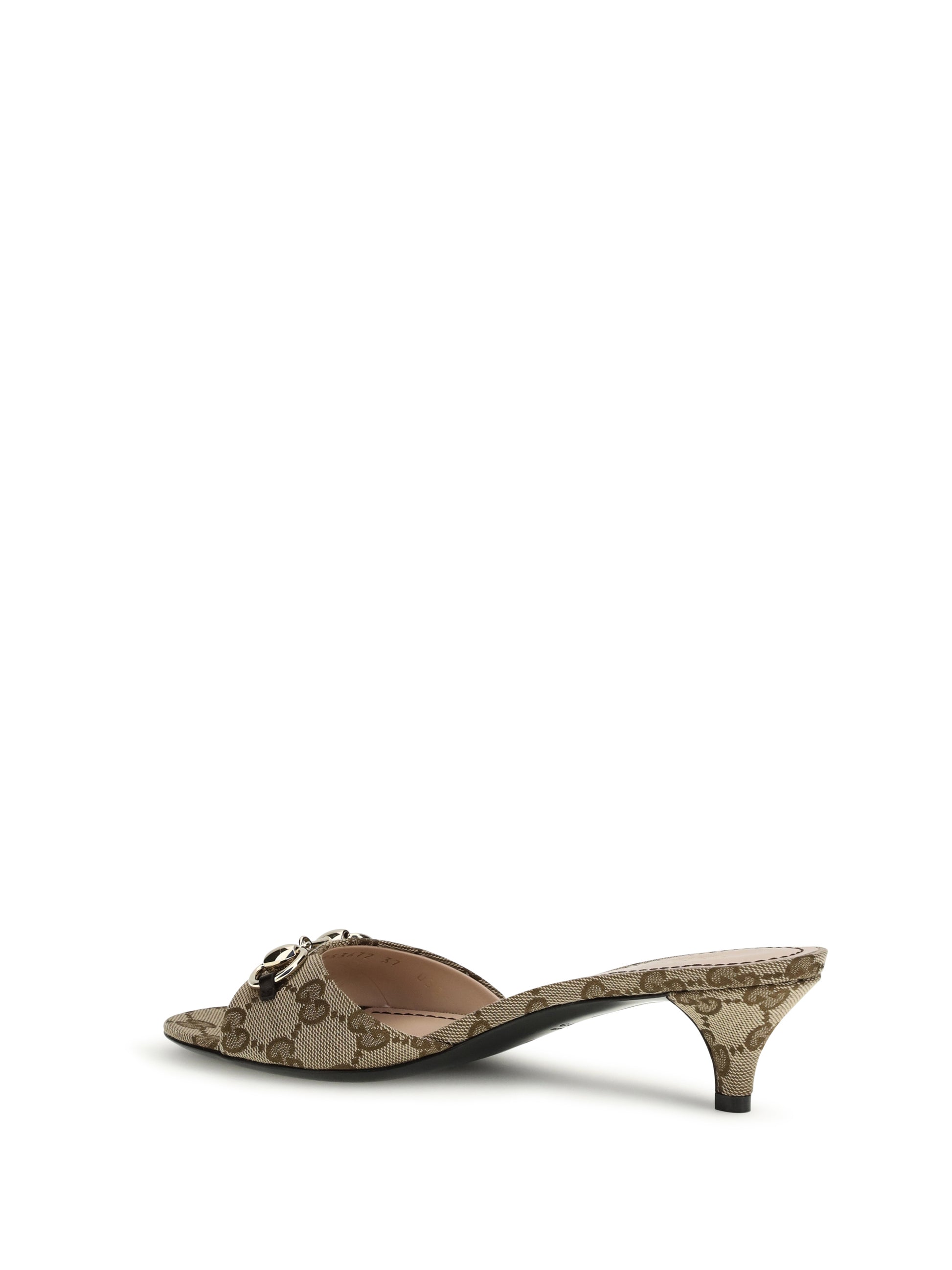 Gucci Women Slider Sandals With Buckle GUCCI