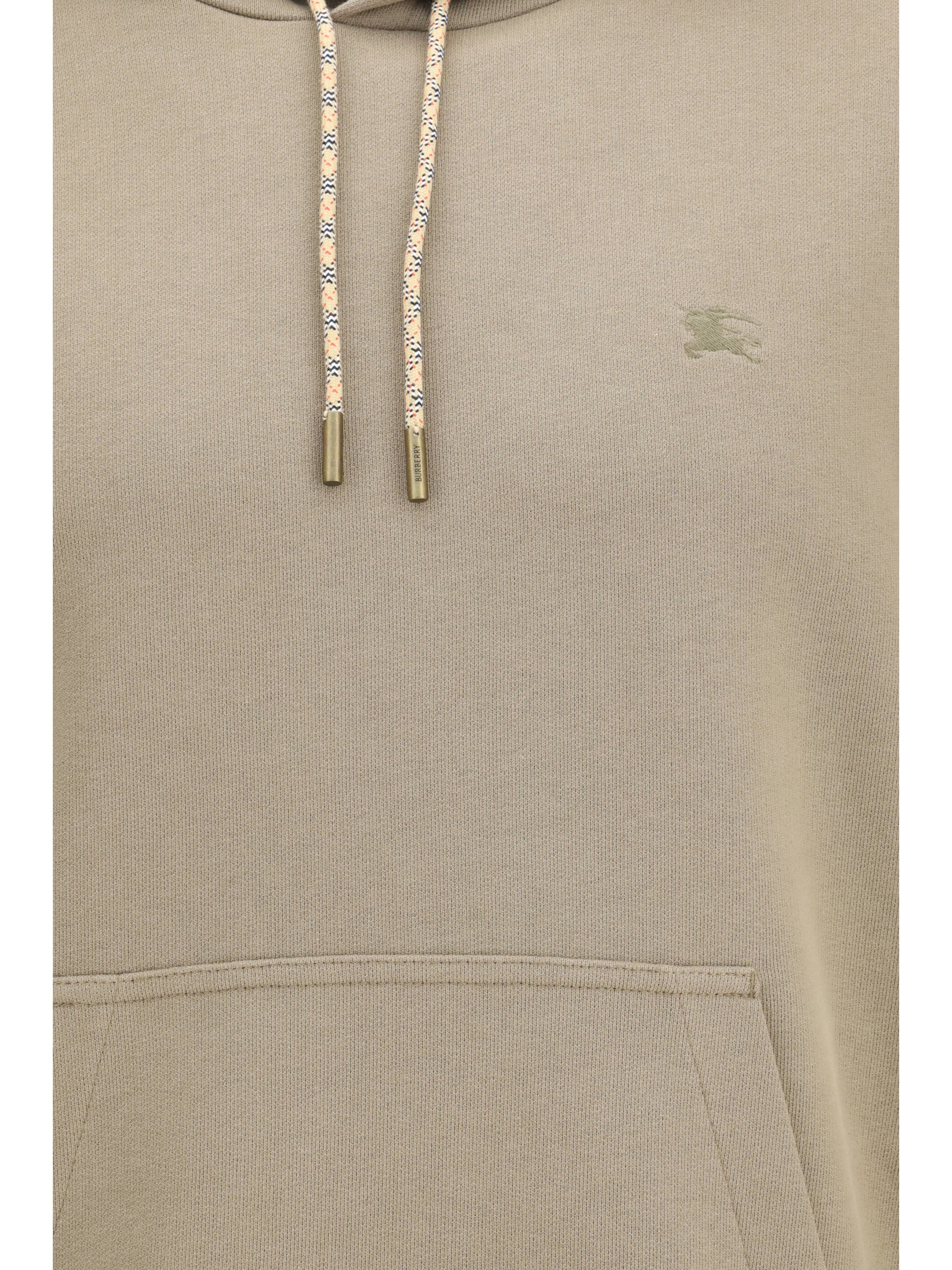 Burberry Men Check Hoodie With Drawstrings BURBERRY