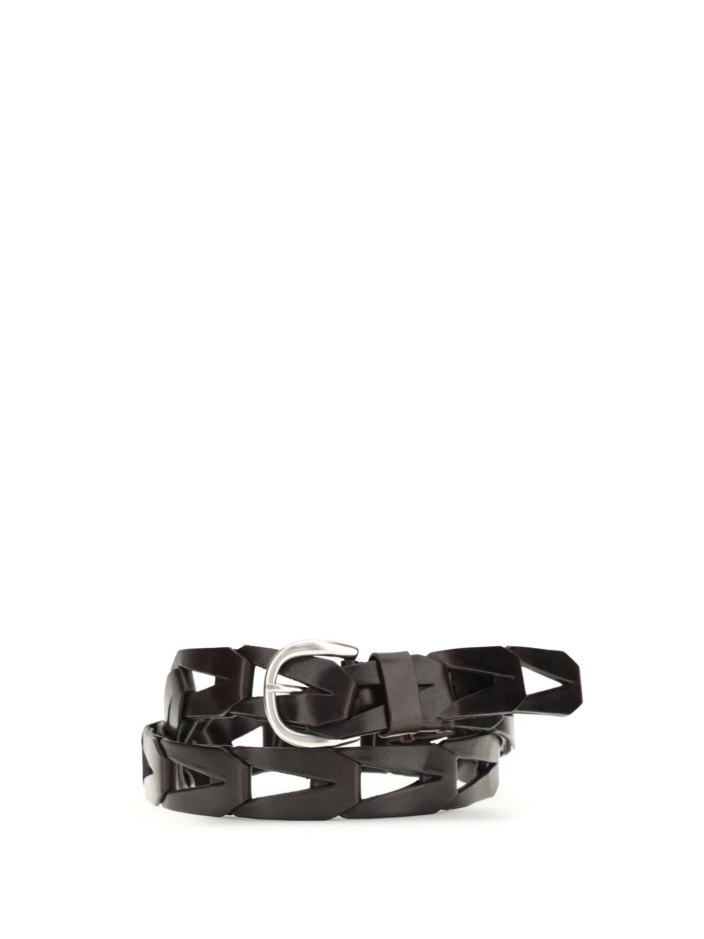 P.A.R.O.S.H. Women Woven Leather Belt P.A.R.O.S.H.