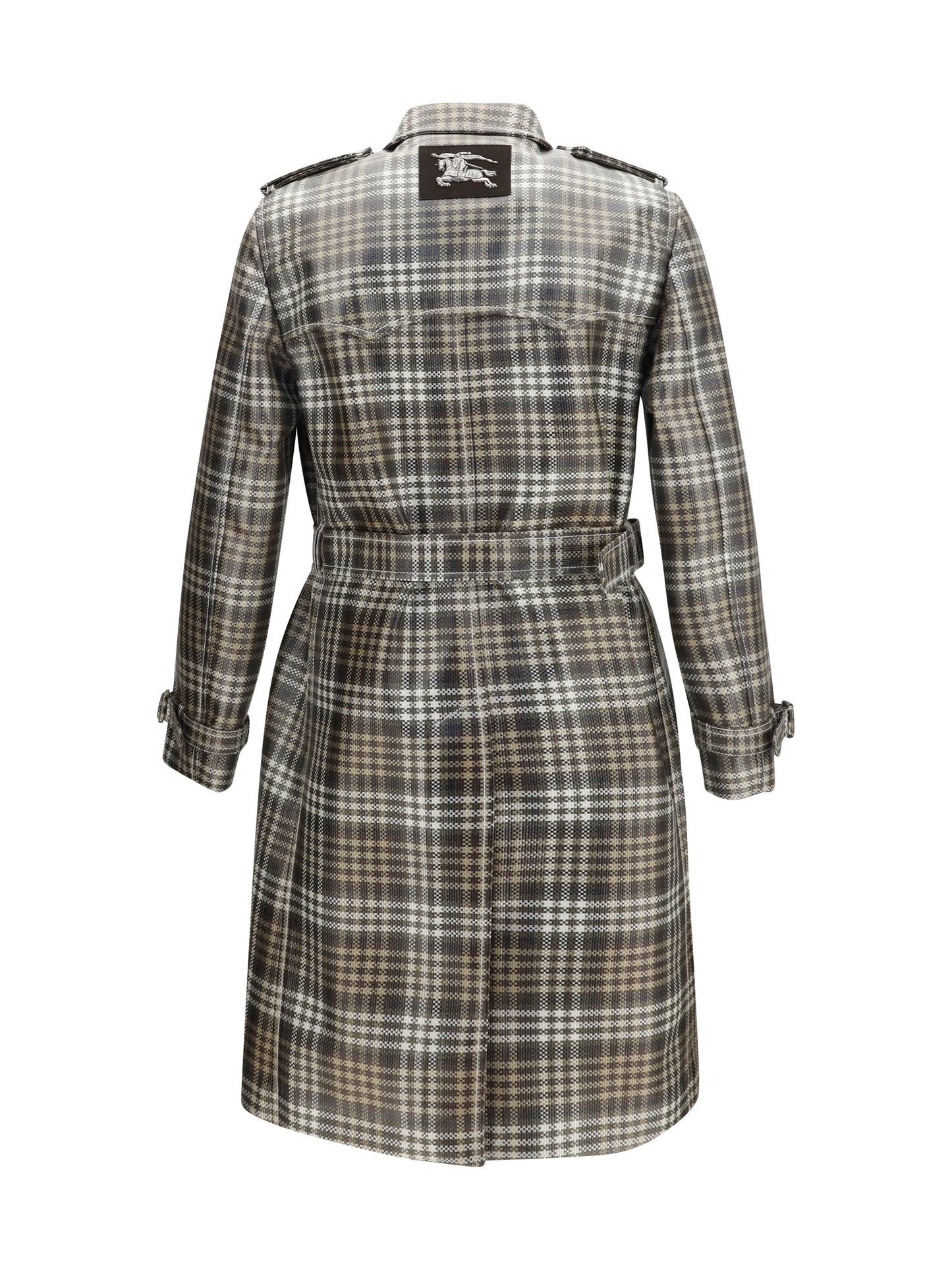 Burberry Men Double-Breasted Foxfield Madras Trench BURBERRY