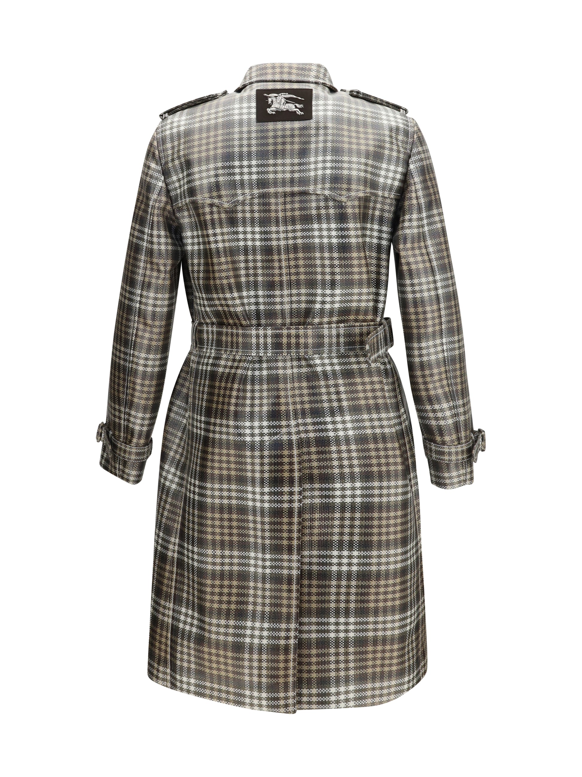 Burberry Men Double-Breasted Foxfield Madras Trench BURBERRY