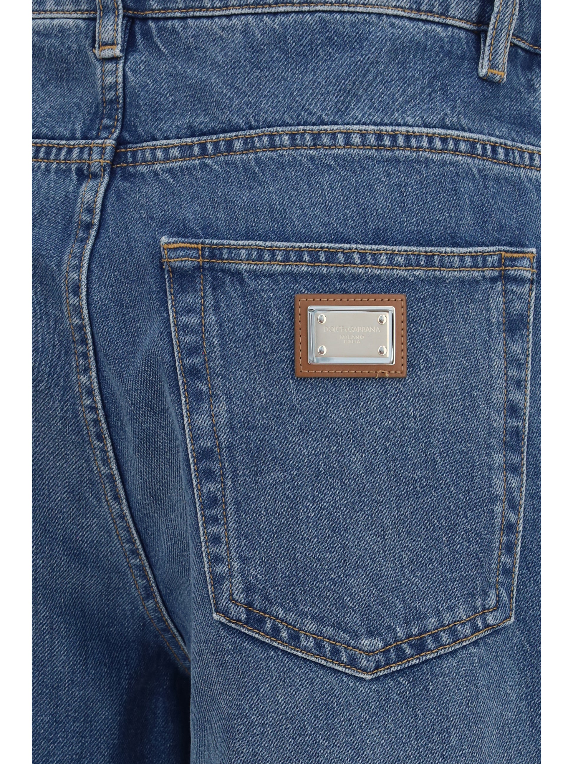Dolce & Gabbana Women Straight-Leg Five-Pocket Jeans DOLCE & GABBANA