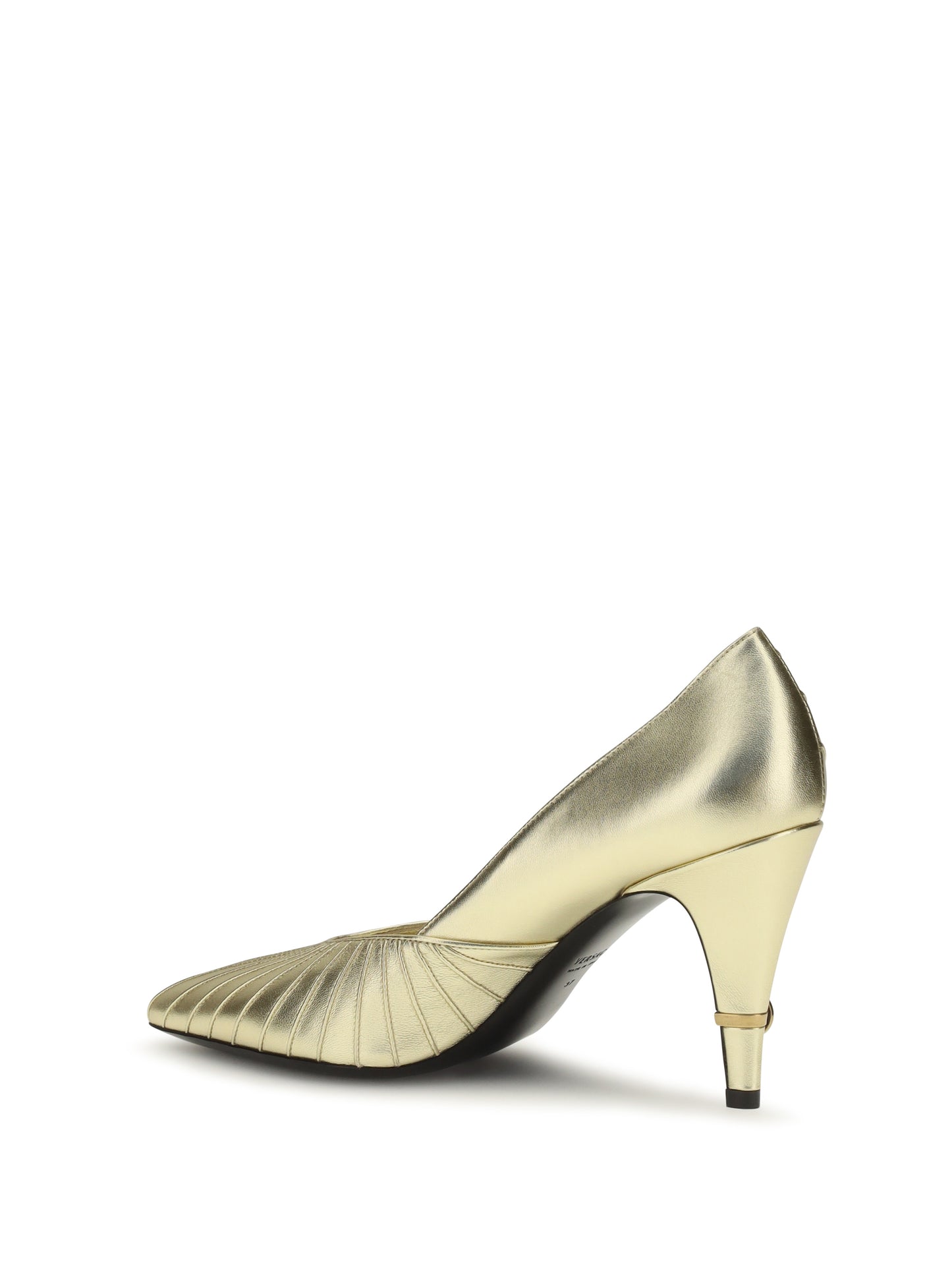 Versace Women Metallic Leather Pumps