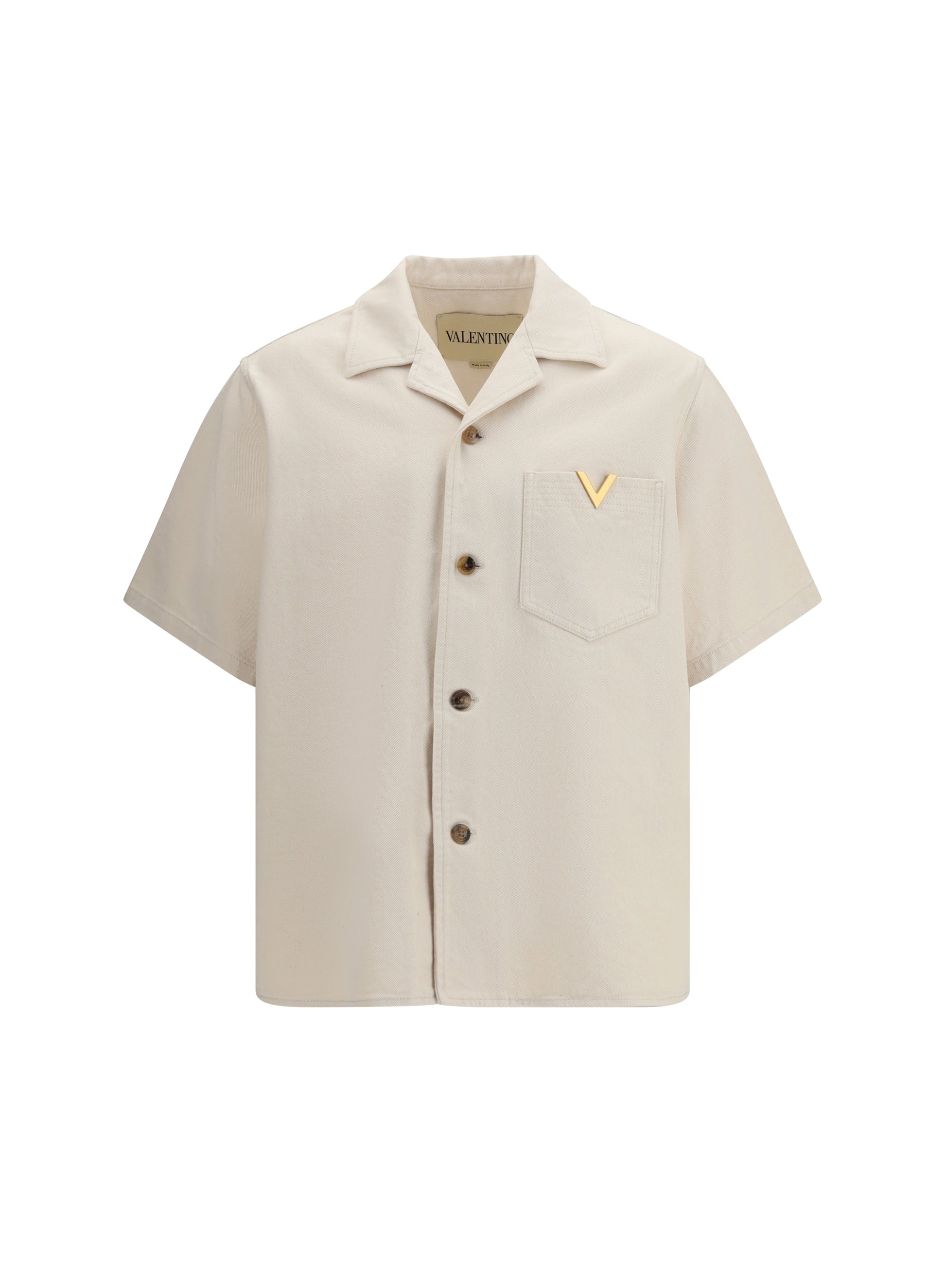 Valentino Men Signature Vlogo Bowling Shirt VALENTINO