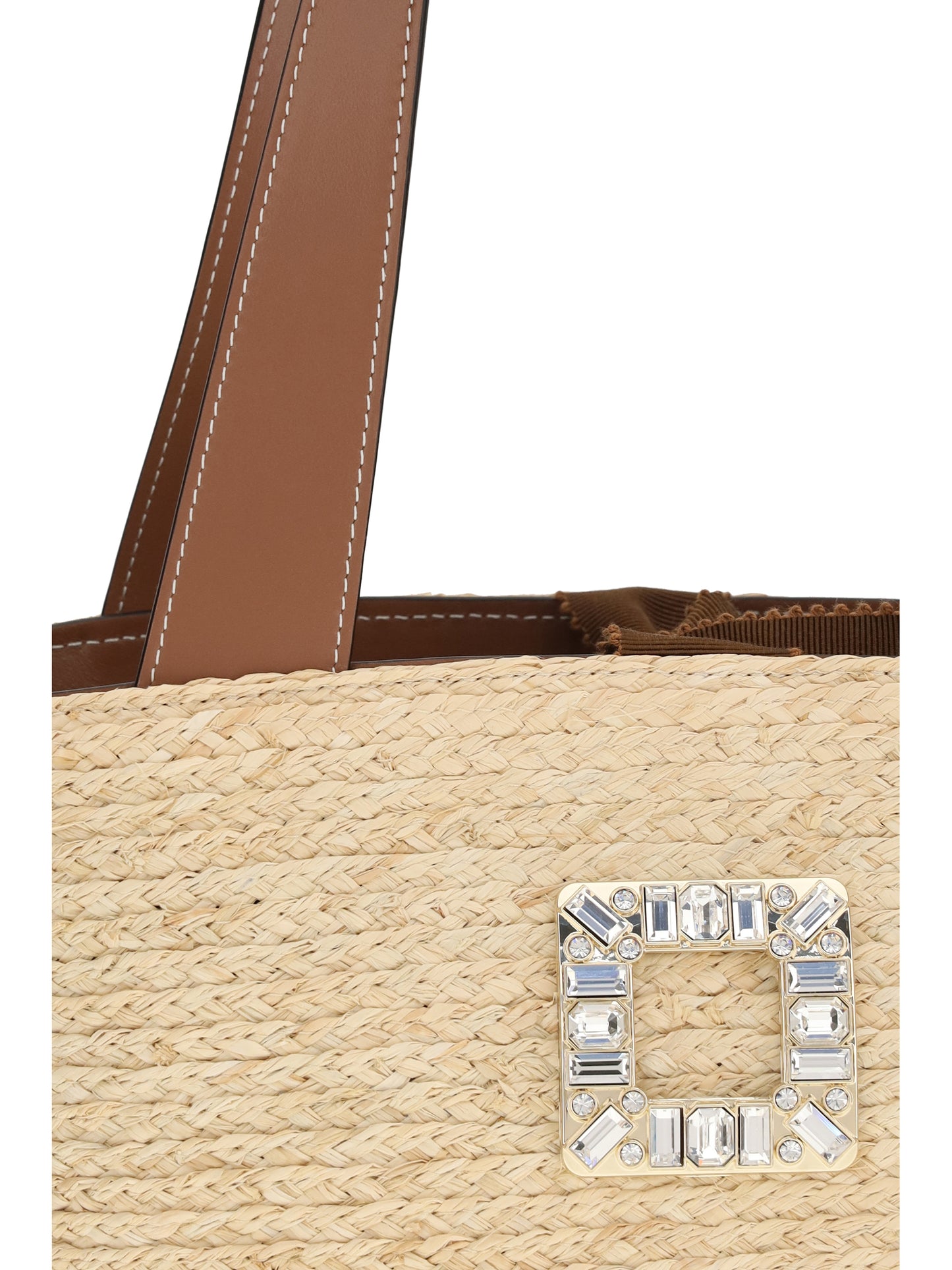 Roger Vivier Women Mini Viv’ Skate Raffia Bucket Bag ROGER VIVIER