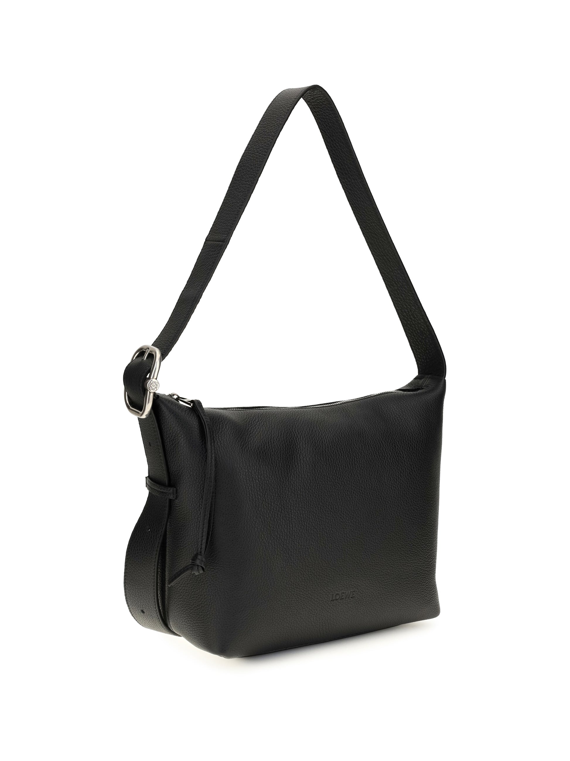 Loewe Men Medium Loop Hobo Bag In Grained Calfskin LOEWE