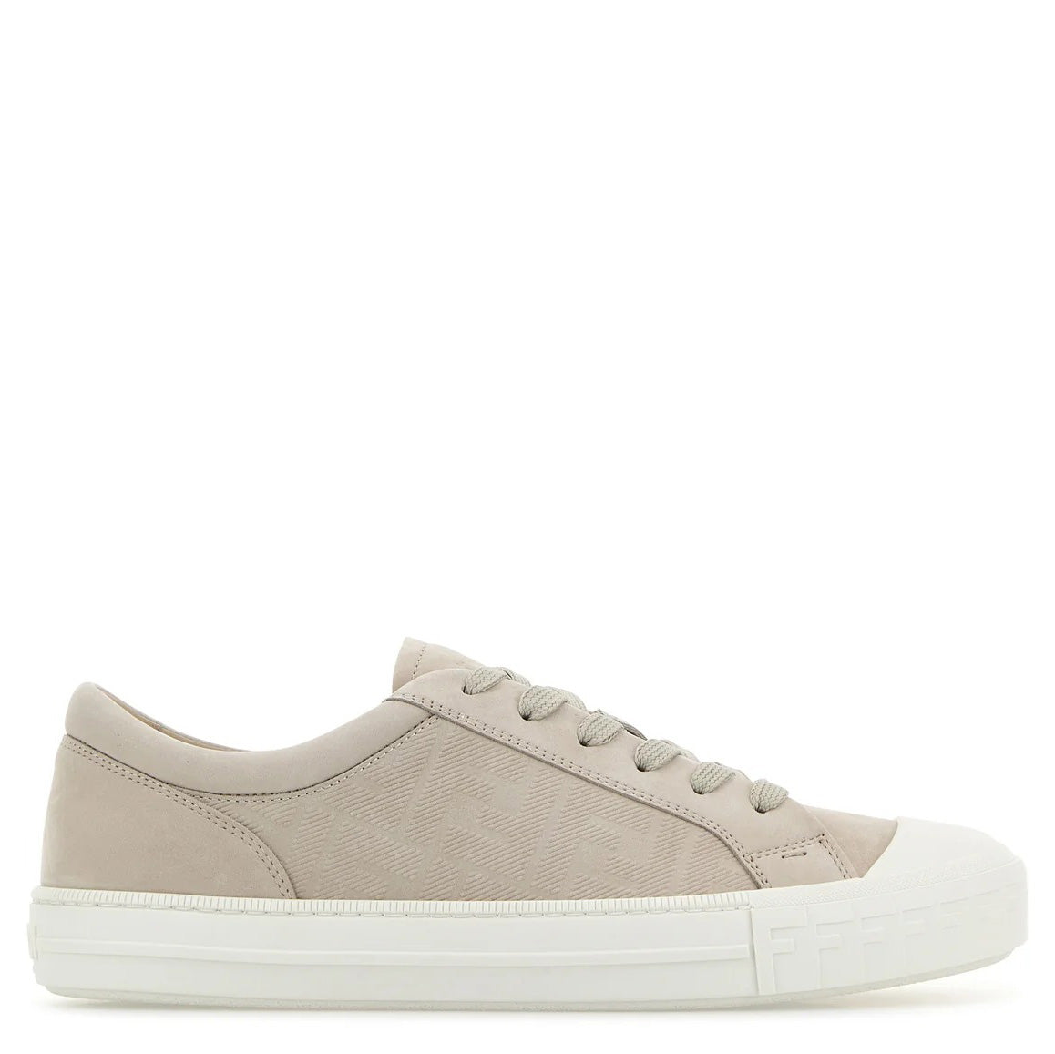 Fendi Domino Sneaker In Beige Nabuck Men FENDI
