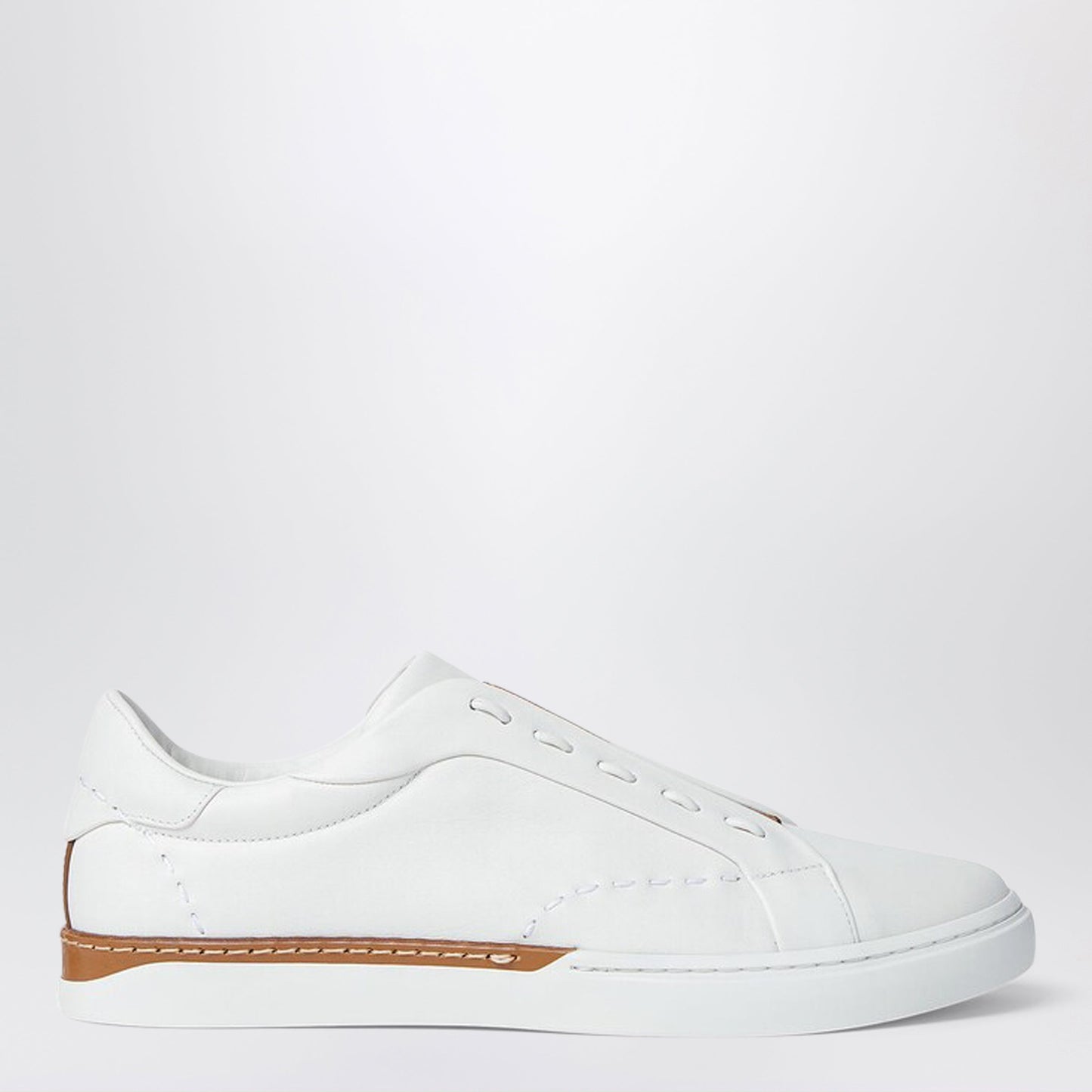 Fendi Fendi City Low-Top Sneakers In White Leather Men FENDI