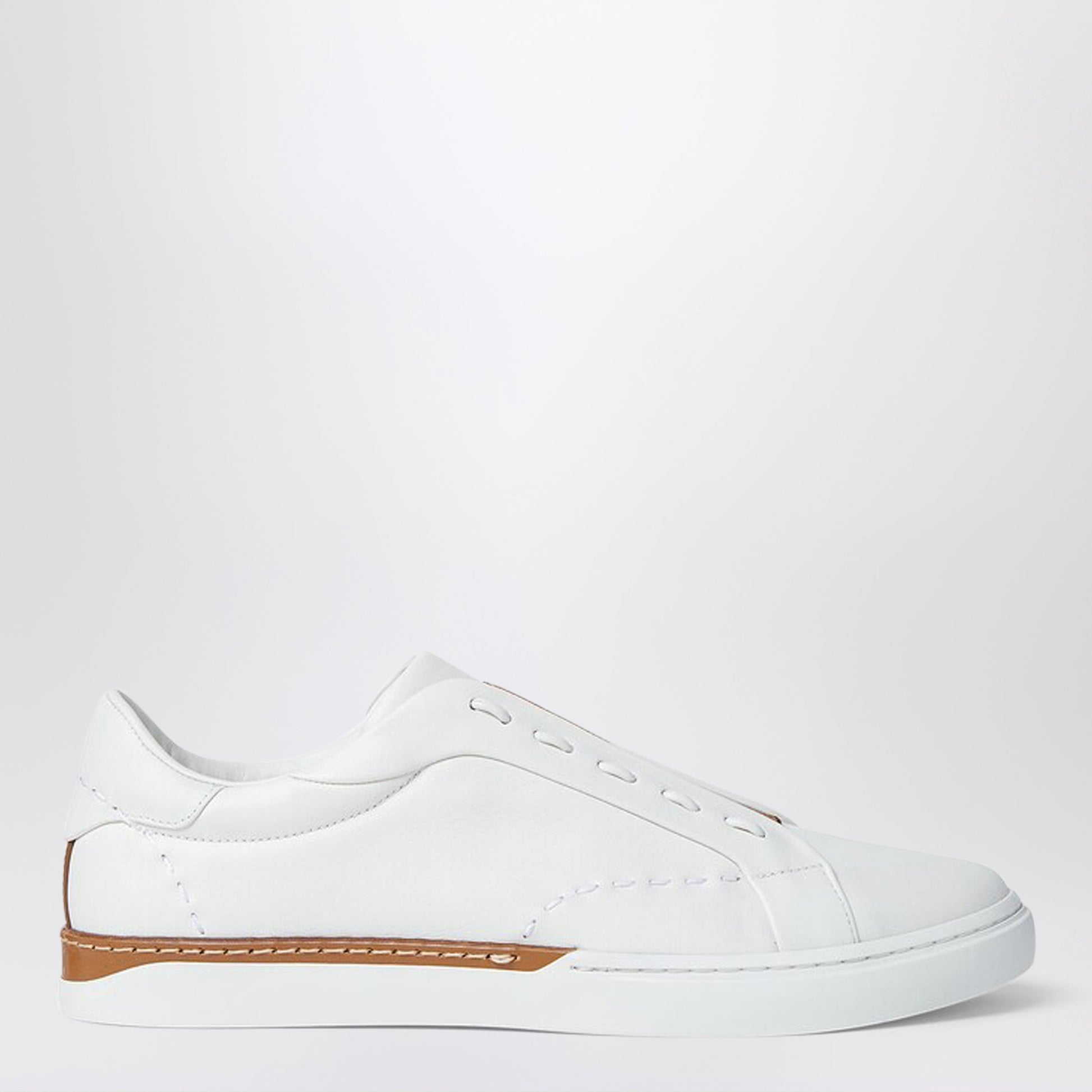 Fendi Fendi City Low-Top Sneakers In White Leather Men FENDI