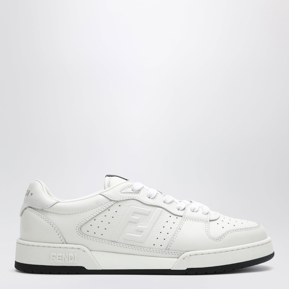 Fendi White Fendi Match Leather Sneakers Men FENDI