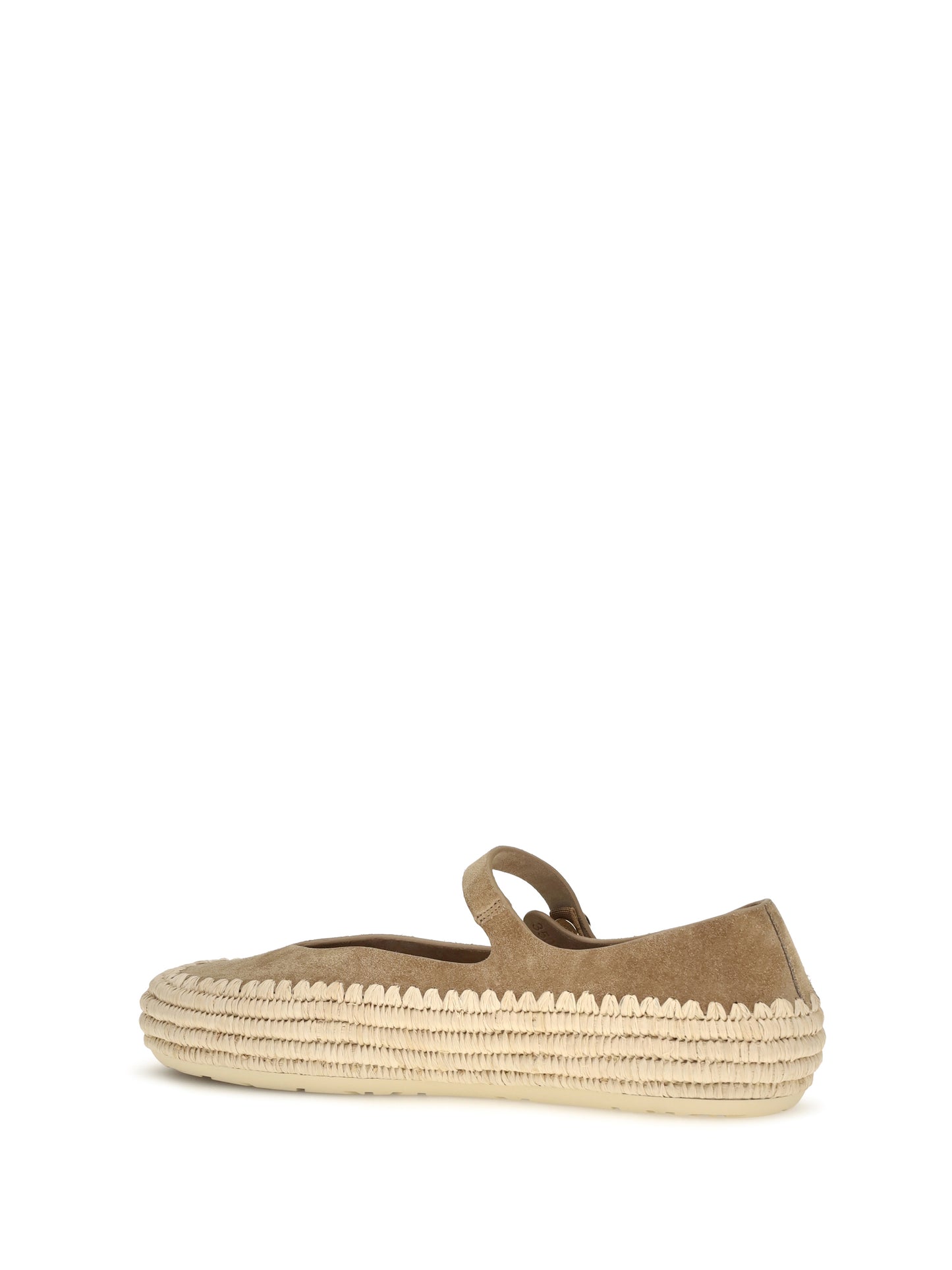 Loewe Women Rio Suede And Raffia Mary Jane Espadrillas LOEWE