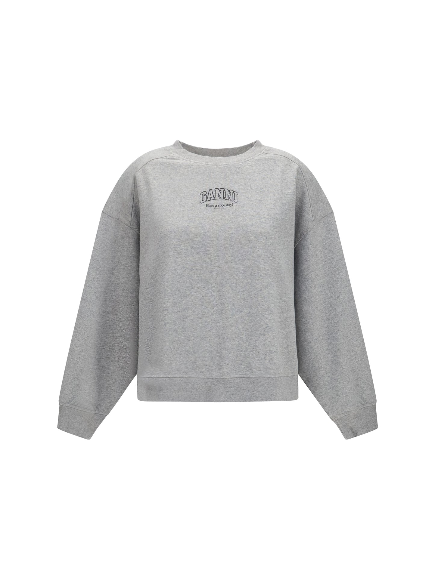 Ganni Women Crewneck Sweatshirt With Logo GANNI