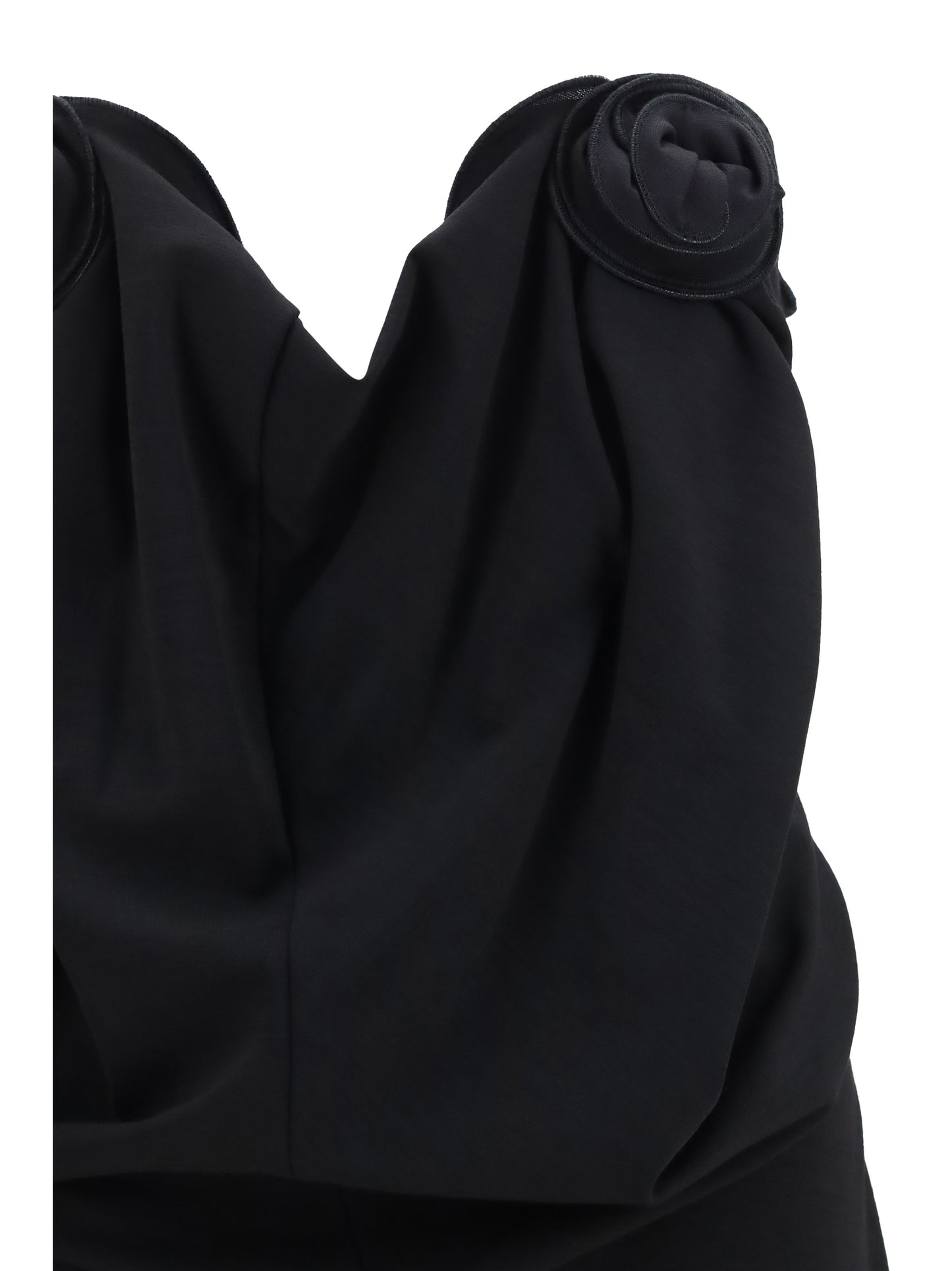 Magda Butrym Women Draped Dress With Sculptural Floral Details MAGDA BUTRYM