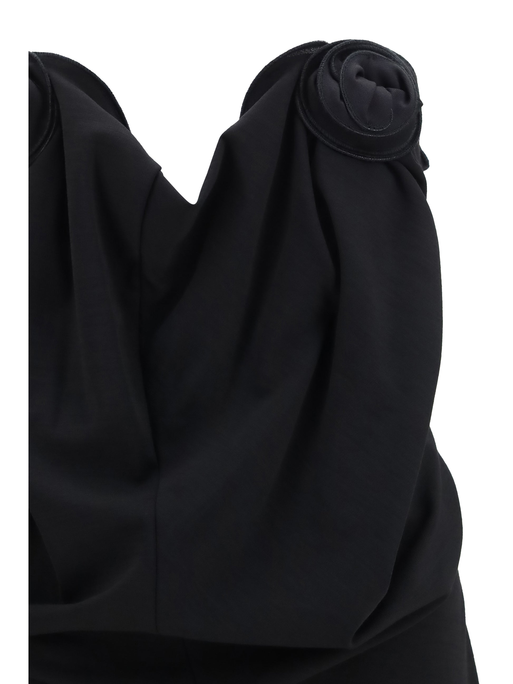 Magda Butrym Women Draped Dress With Sculptural Floral Details MAGDA BUTRYM
