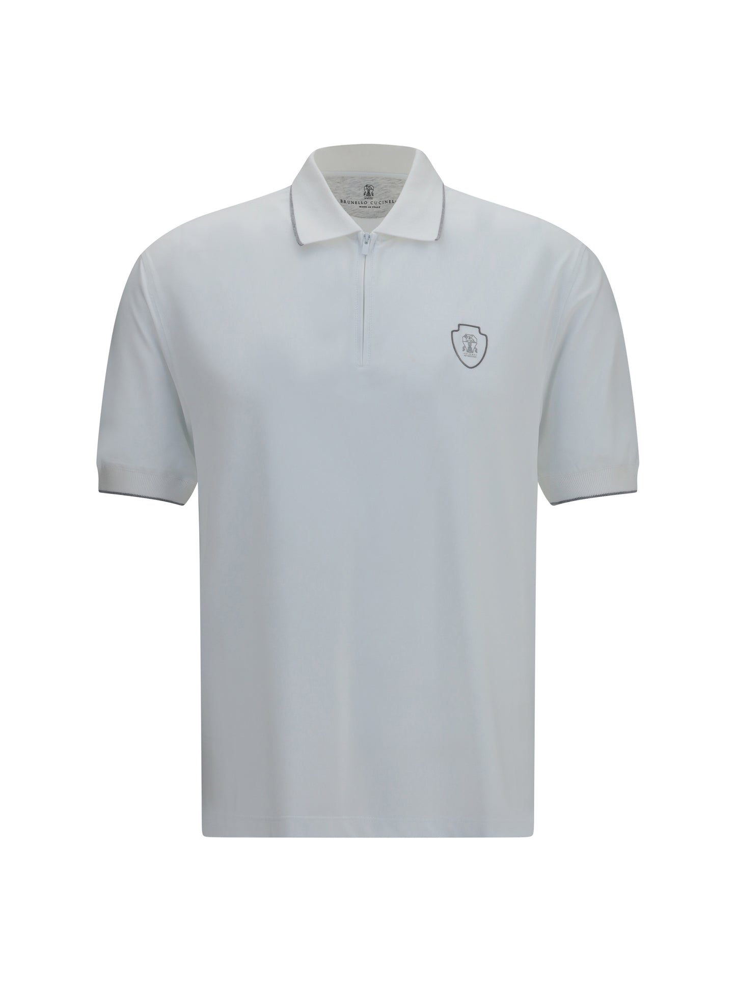Brunello Cucinelli Men Polo With Crest BRUNELLO CUCINELLI