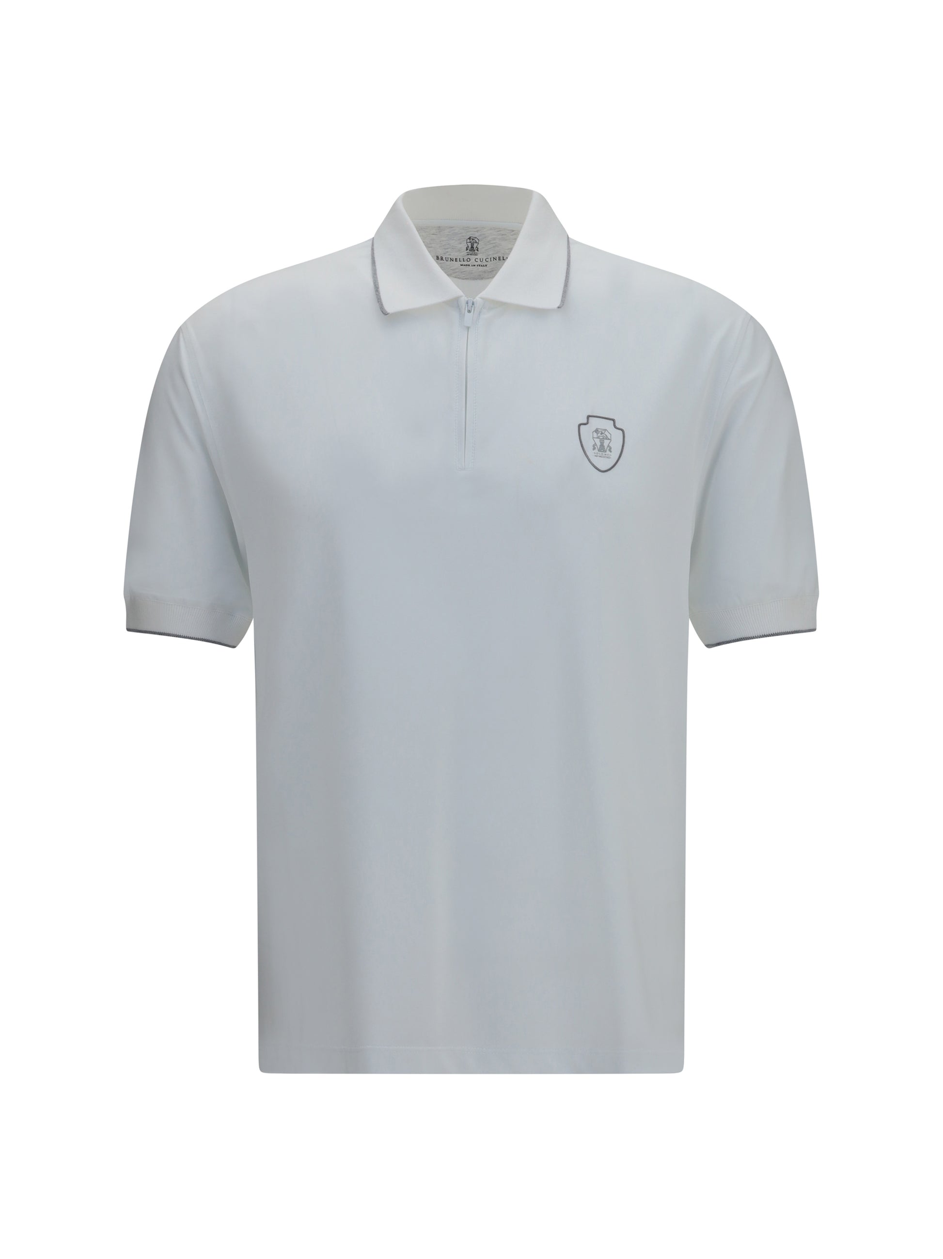 Brunello Cucinelli Men Polo With Crest BRUNELLO CUCINELLI