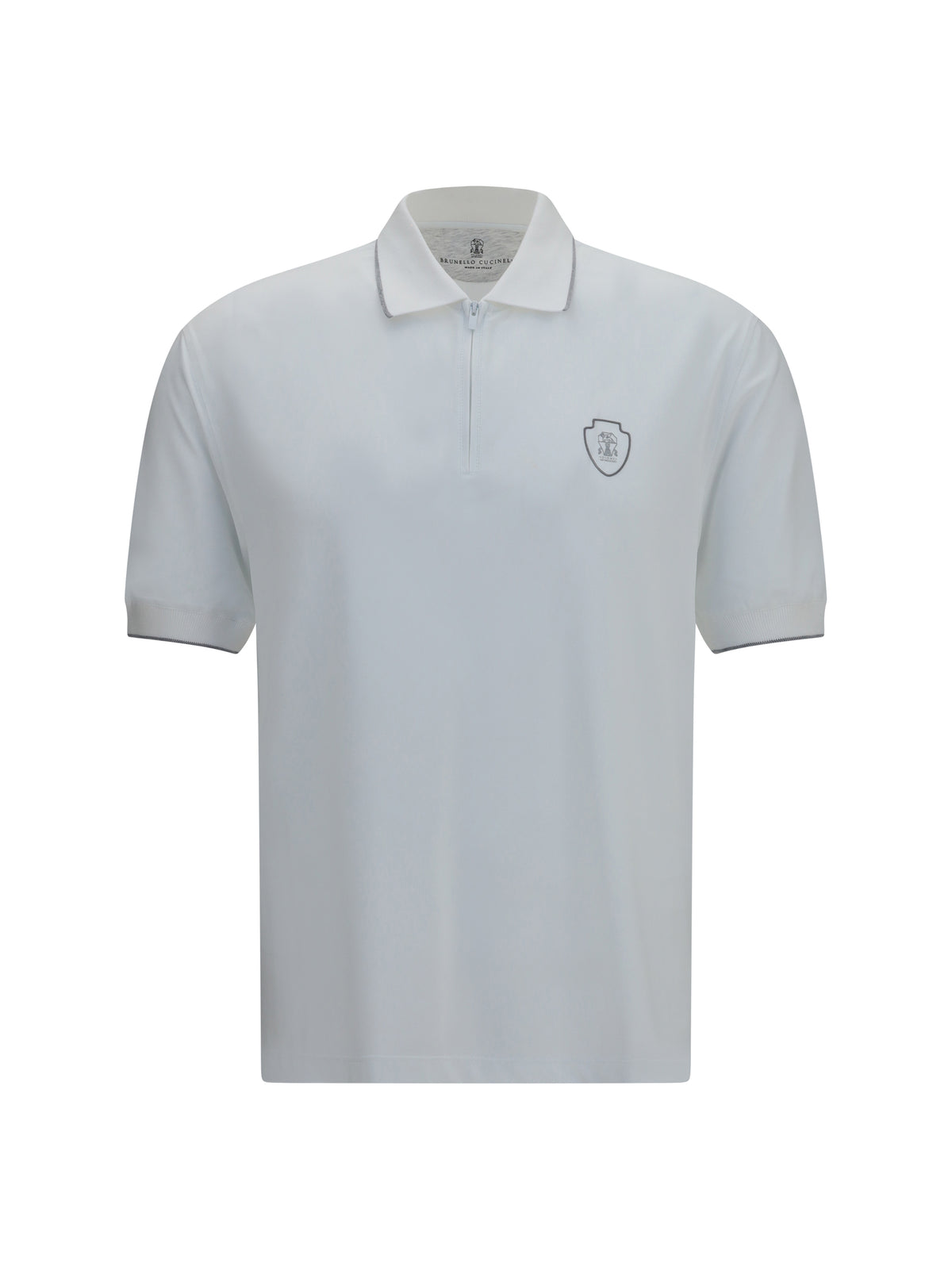 Brunello Cucinelli Men Polo With Crest BRUNELLO CUCINELLI